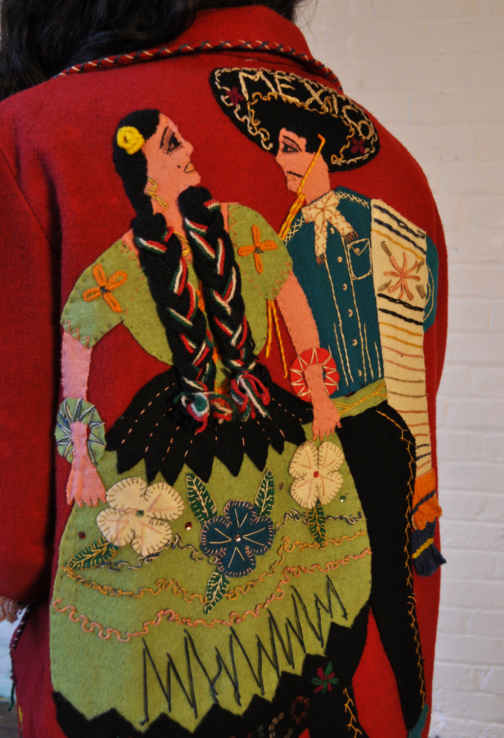 1940s/50s Embroidered Mexican Souvenir Jacket - Mama Loves You Vintage