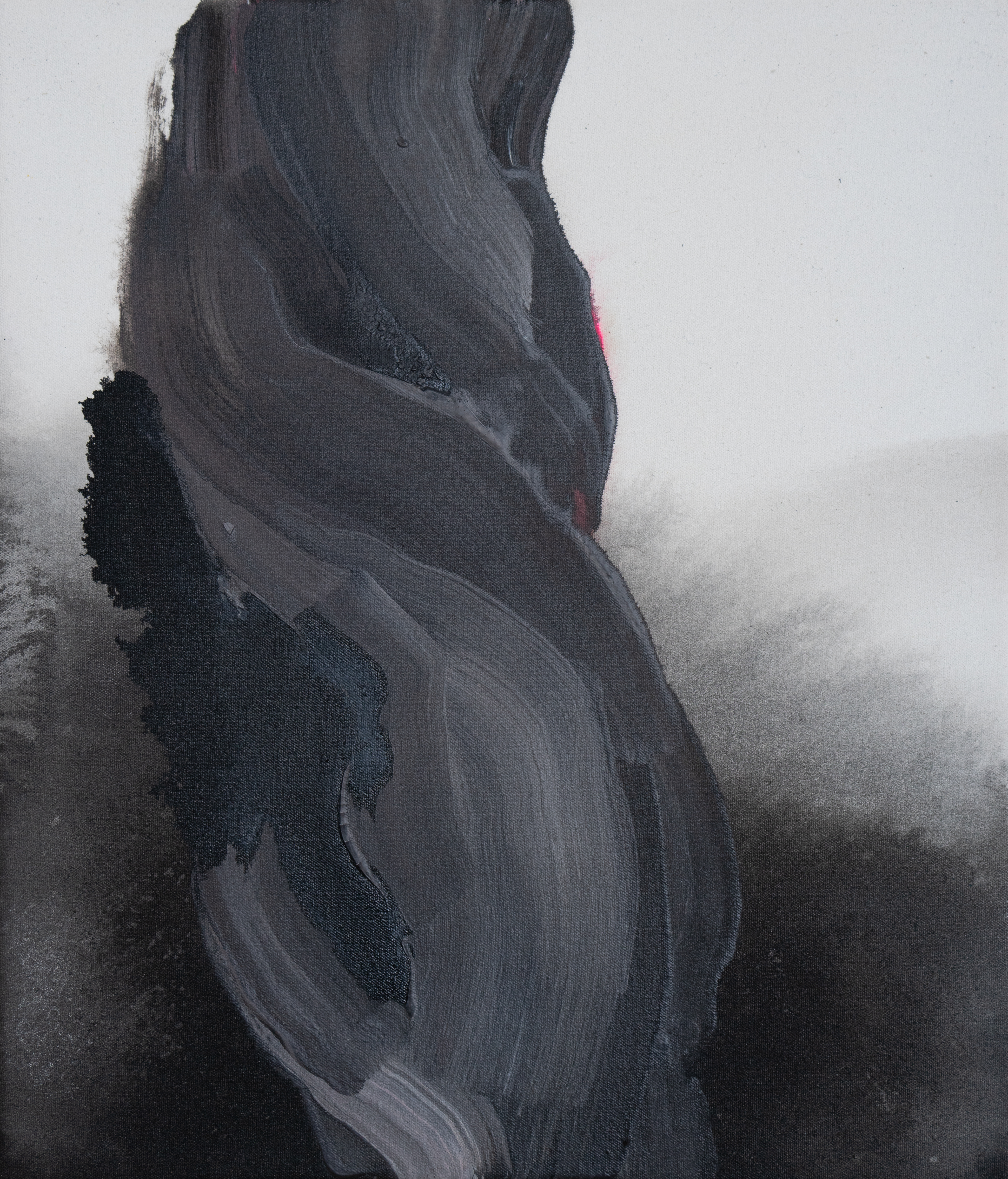The stick / 35 × 30 cm / acrylic on canvas / 2023