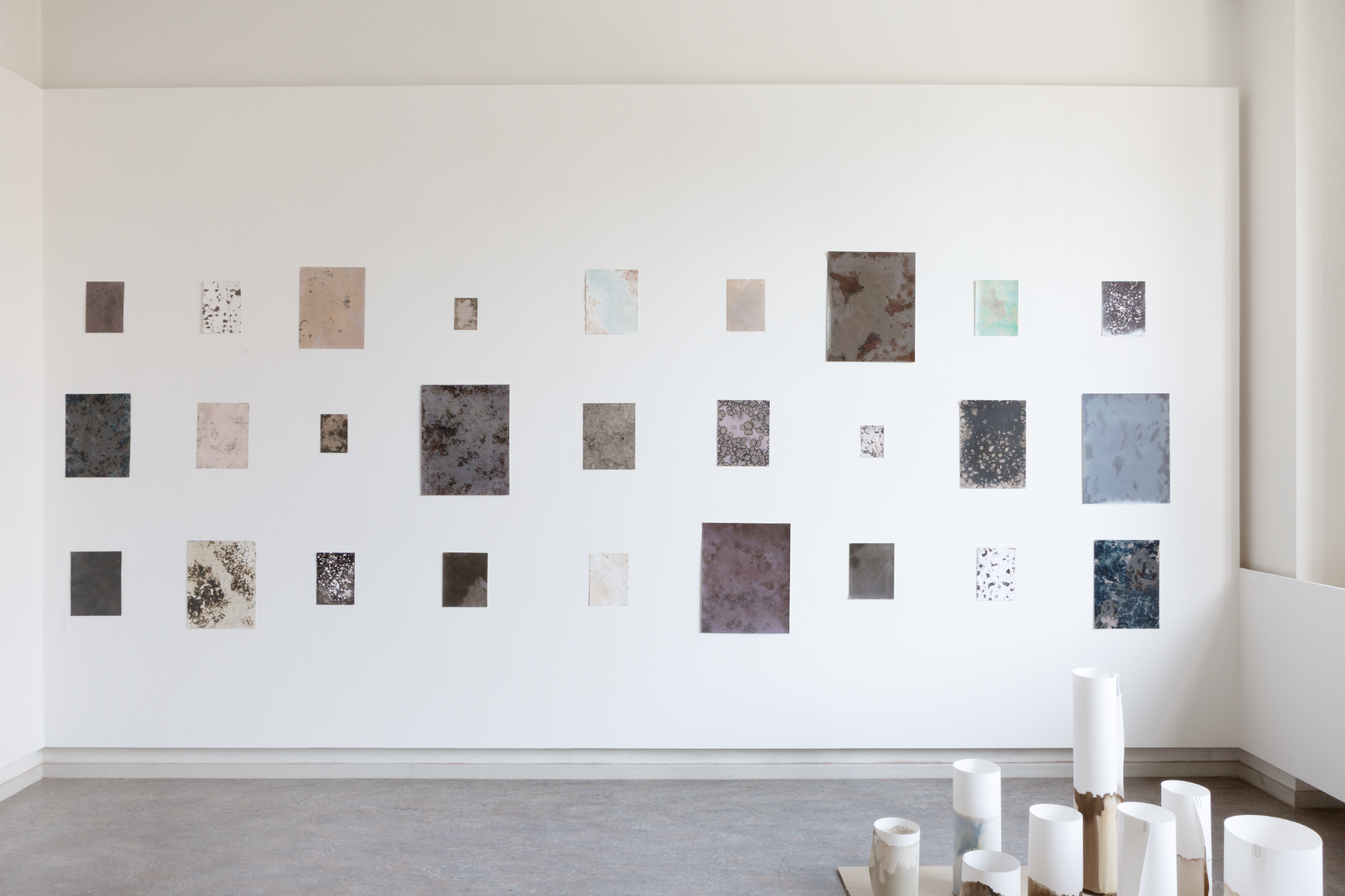 Studioview Level Five, Mudgrams, different sizes, different photographic papers (unfixated/fixed)