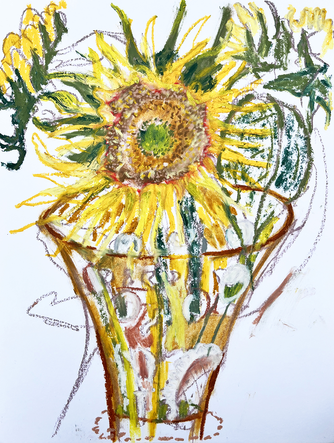 Garden 5, 2023Oil pastel on paper15 3/4 x 11 4/5 in.40 x 30 cm