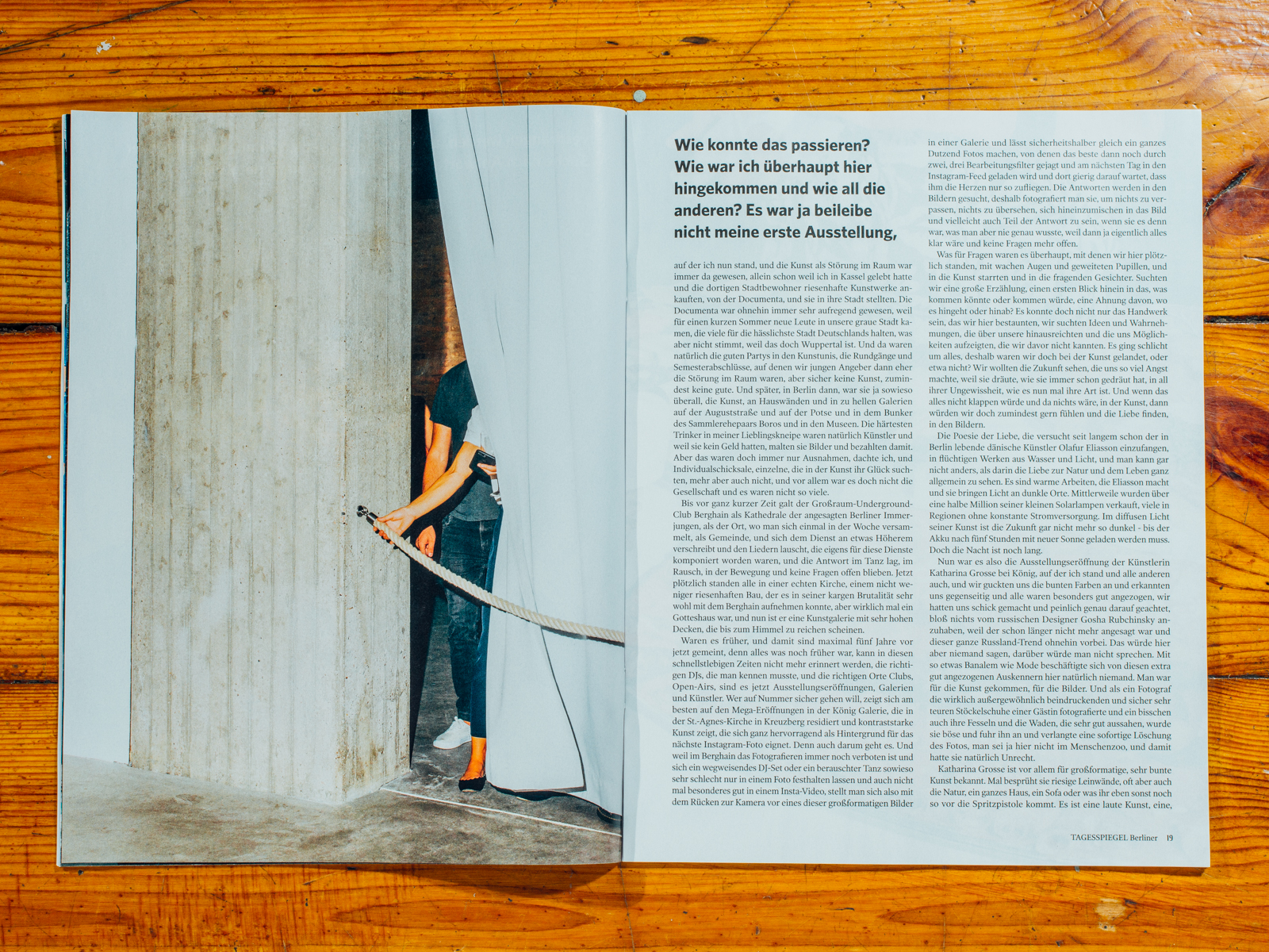 Tagesspiegel BERLINER / Essay zur Berlin Art Week mit Jakob Haupt / September 2017