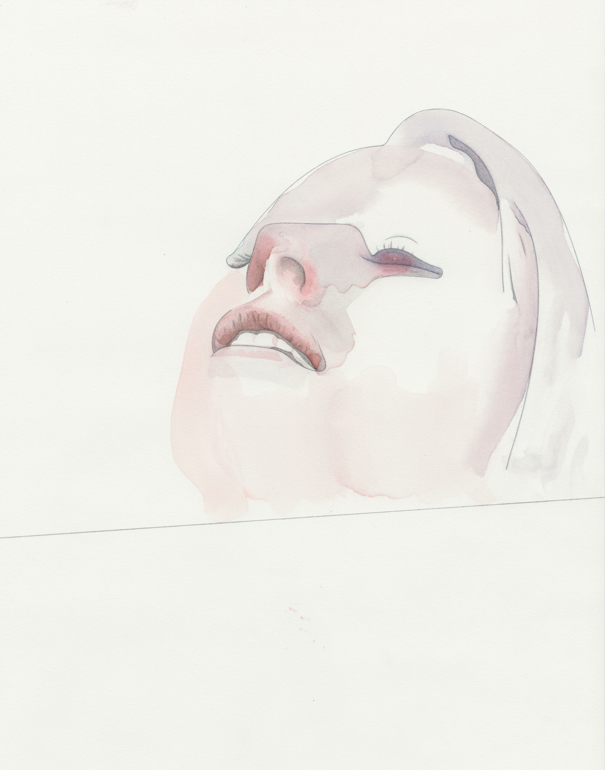 Diane 14x11 colored pencil and watercolor on paper 2017