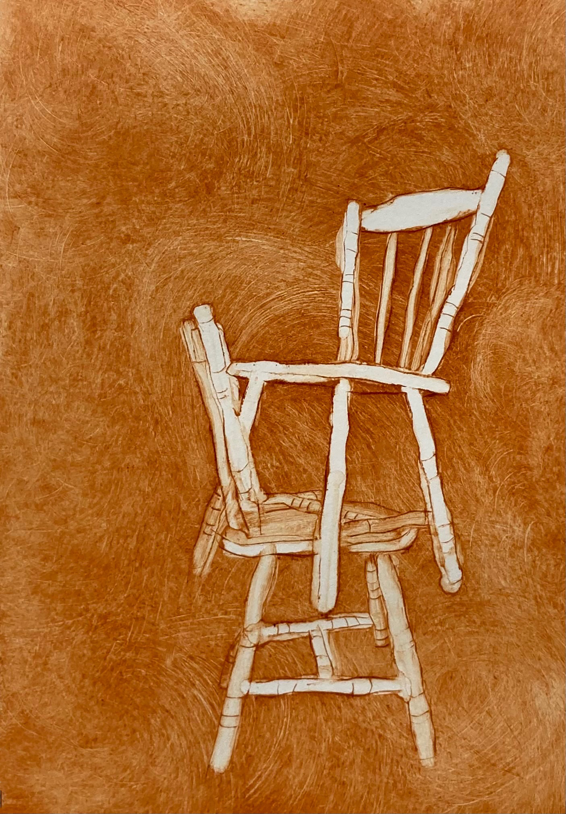 Untitled, 2022. Drypoint etching and monotype, 15x20 cm