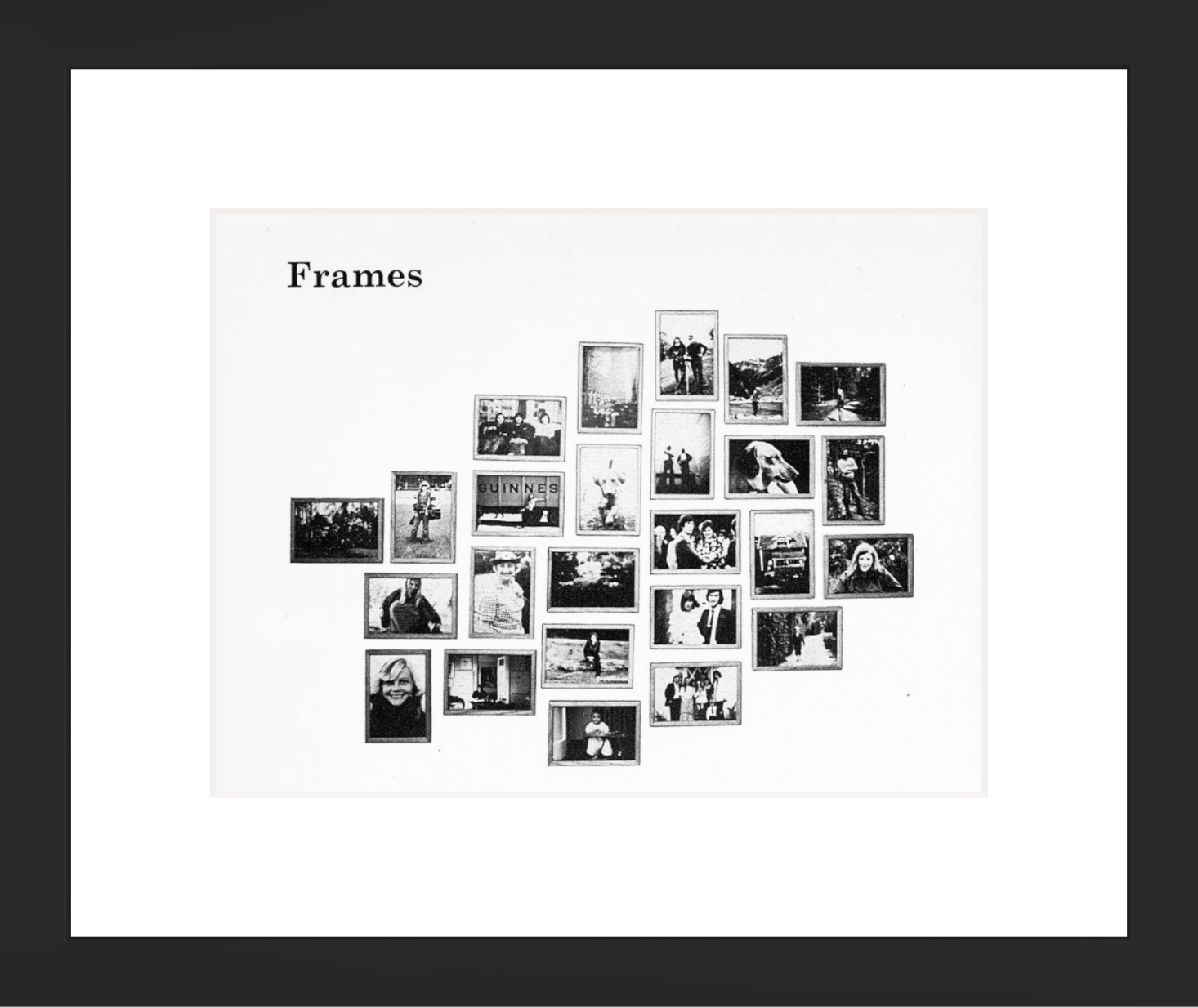 Frames, 2024, found image, 20 x 15 cm (framed)