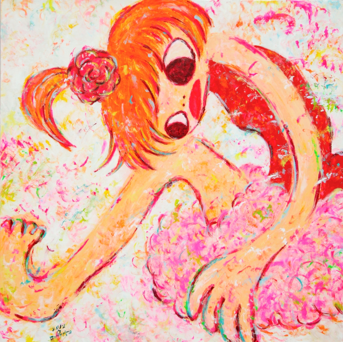 Acrylic on canvas, 100 x 100 cm