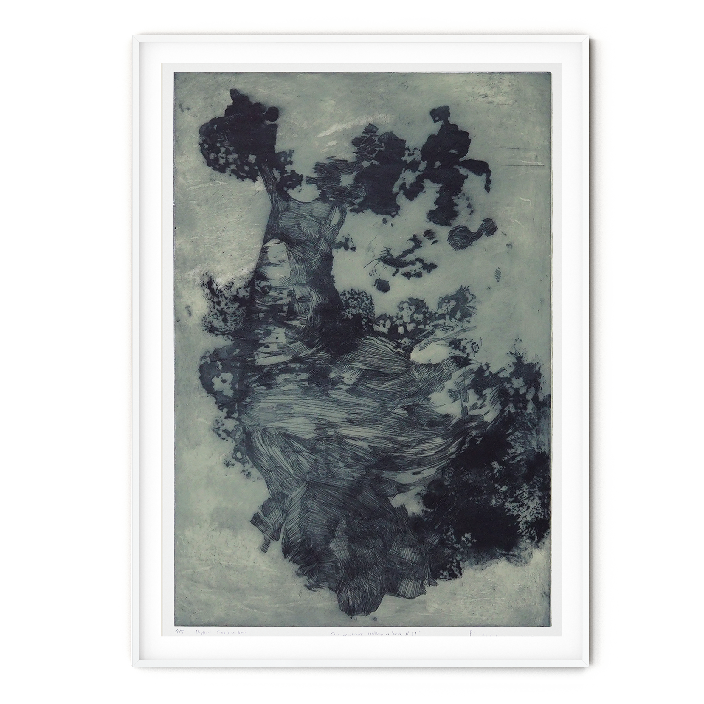Kemalezedine | OUR EXISTENCE WITHIN A SCENE 11 | 2020 | Limited Edition of 5 Intaglio Print with Oil Ink Archival Cotton Paper 285gsm | Paper Size 70 × 50 cm (27,5 × 19,6 inch) Image Size 40 × 60 cm (15,7 × 23,6 inch)