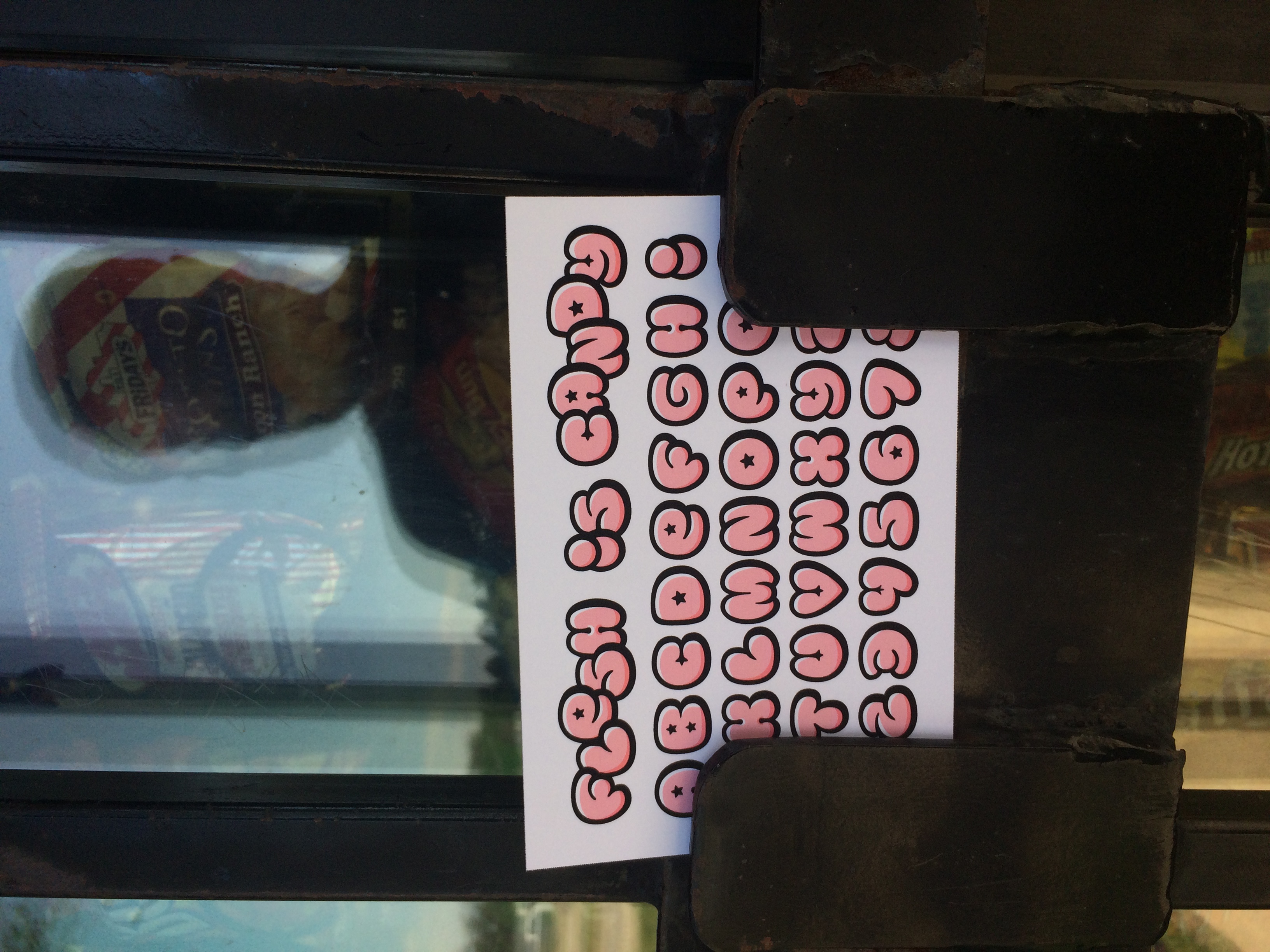 I left this card at a rest stop somewhere in the middle of Kansas.