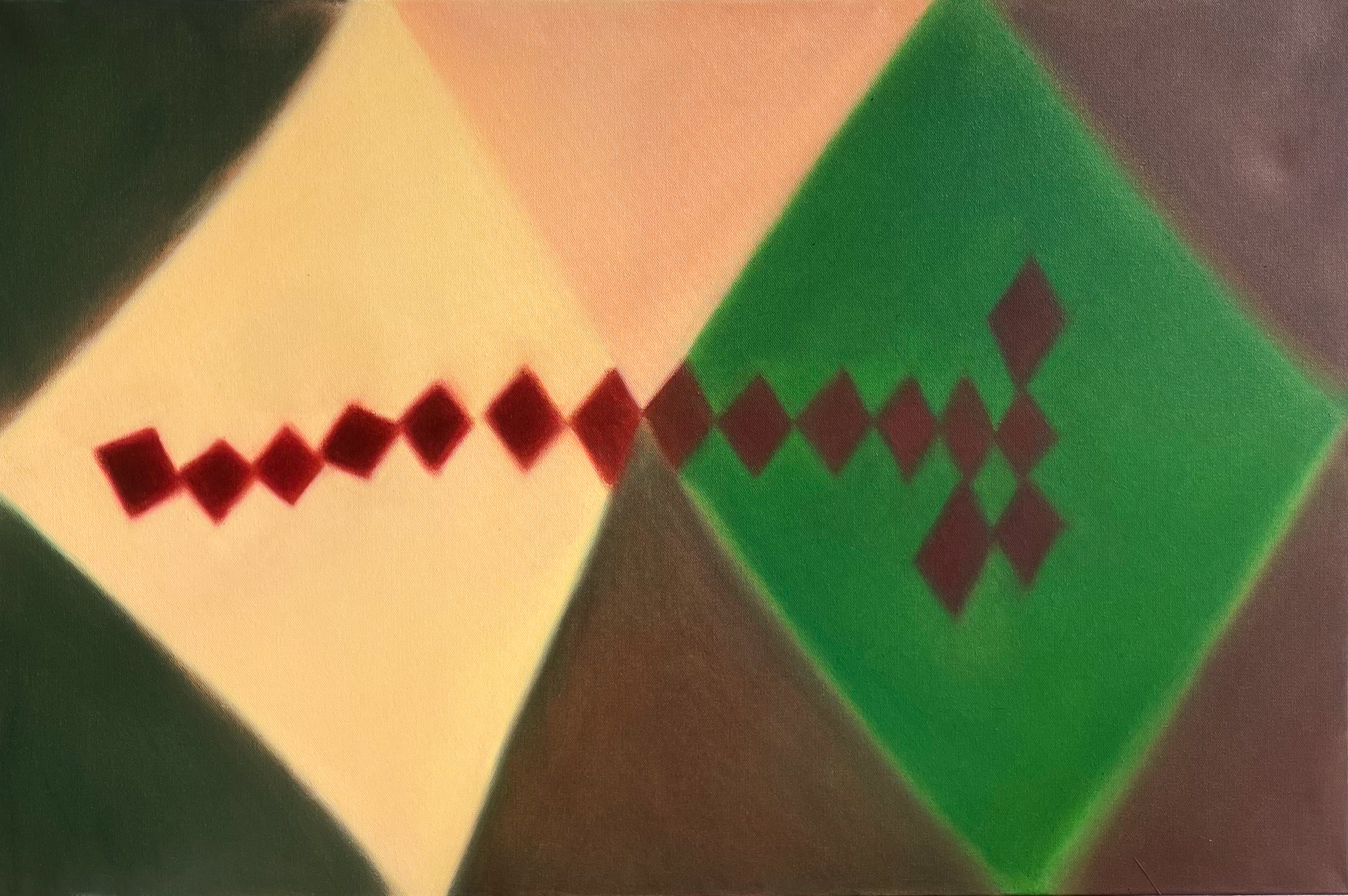 caught in a barbed wire fence 24x36, oil on canvas