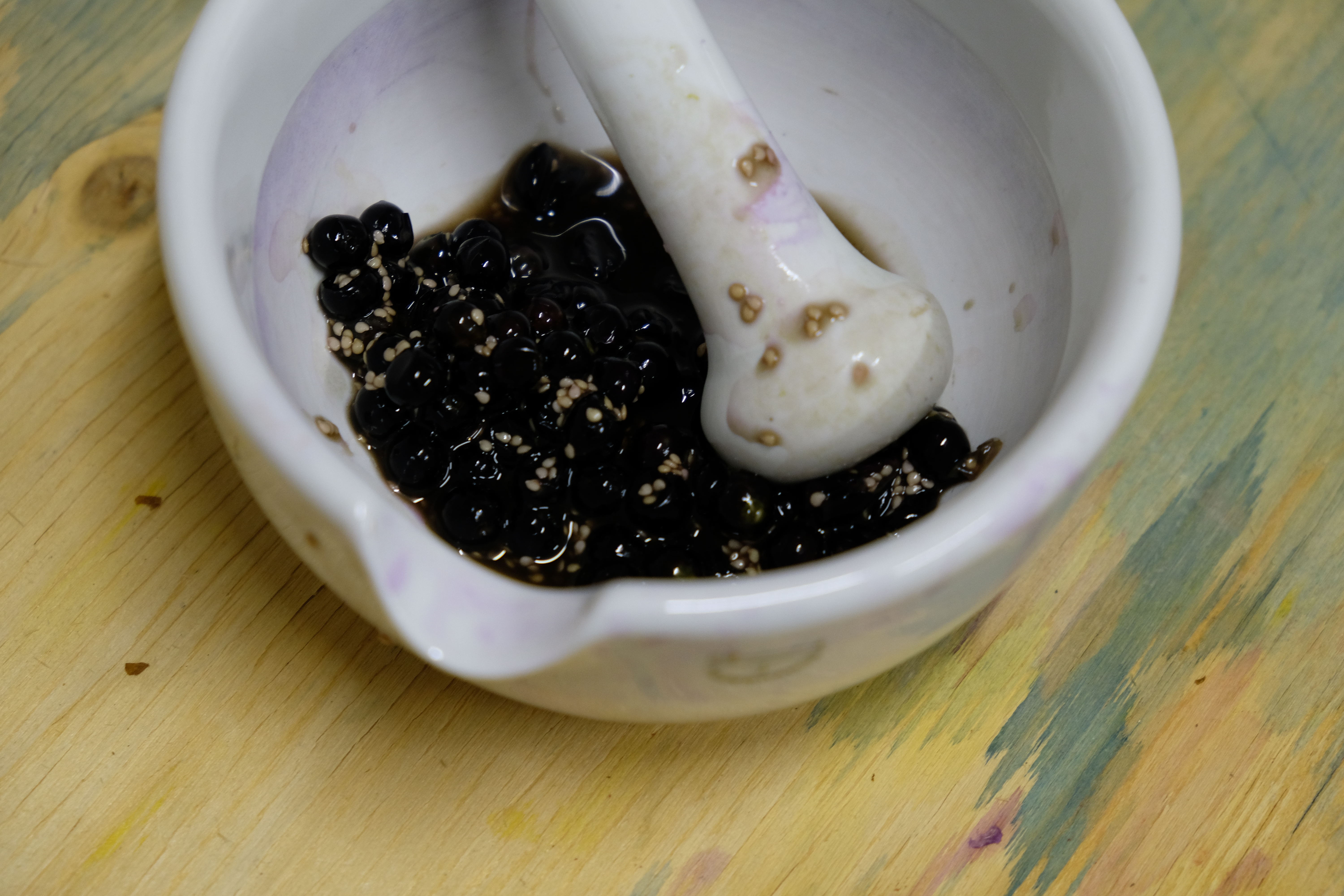 Emulsie van de bessen van de nachtschade