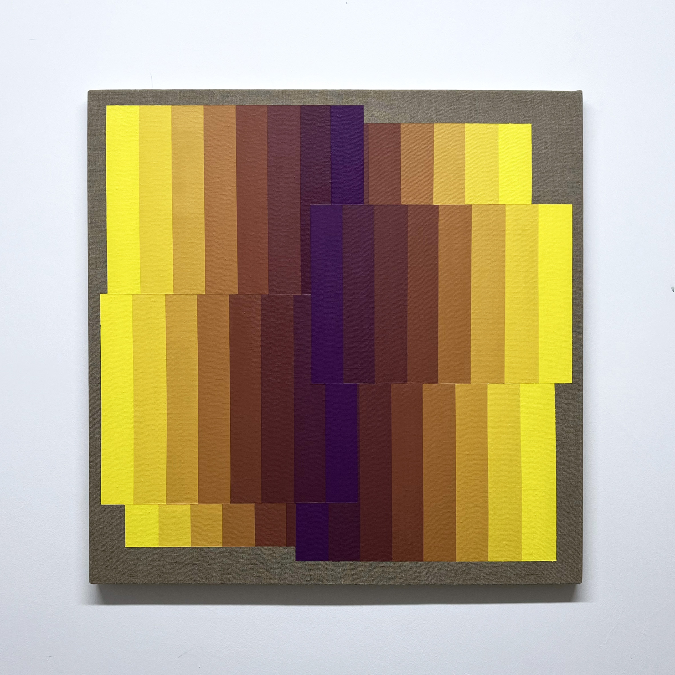 Machbands (chroma) XLI, 61cm x 61cm, acrylic on linen