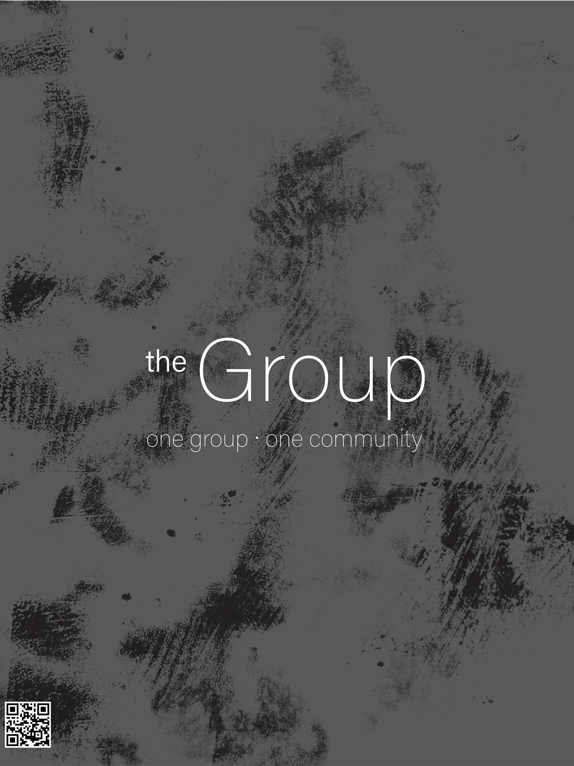 The Group Promotional Poster #1 24 in by 30 inch series of 10 printed posters, Ink on plastic digitized printed