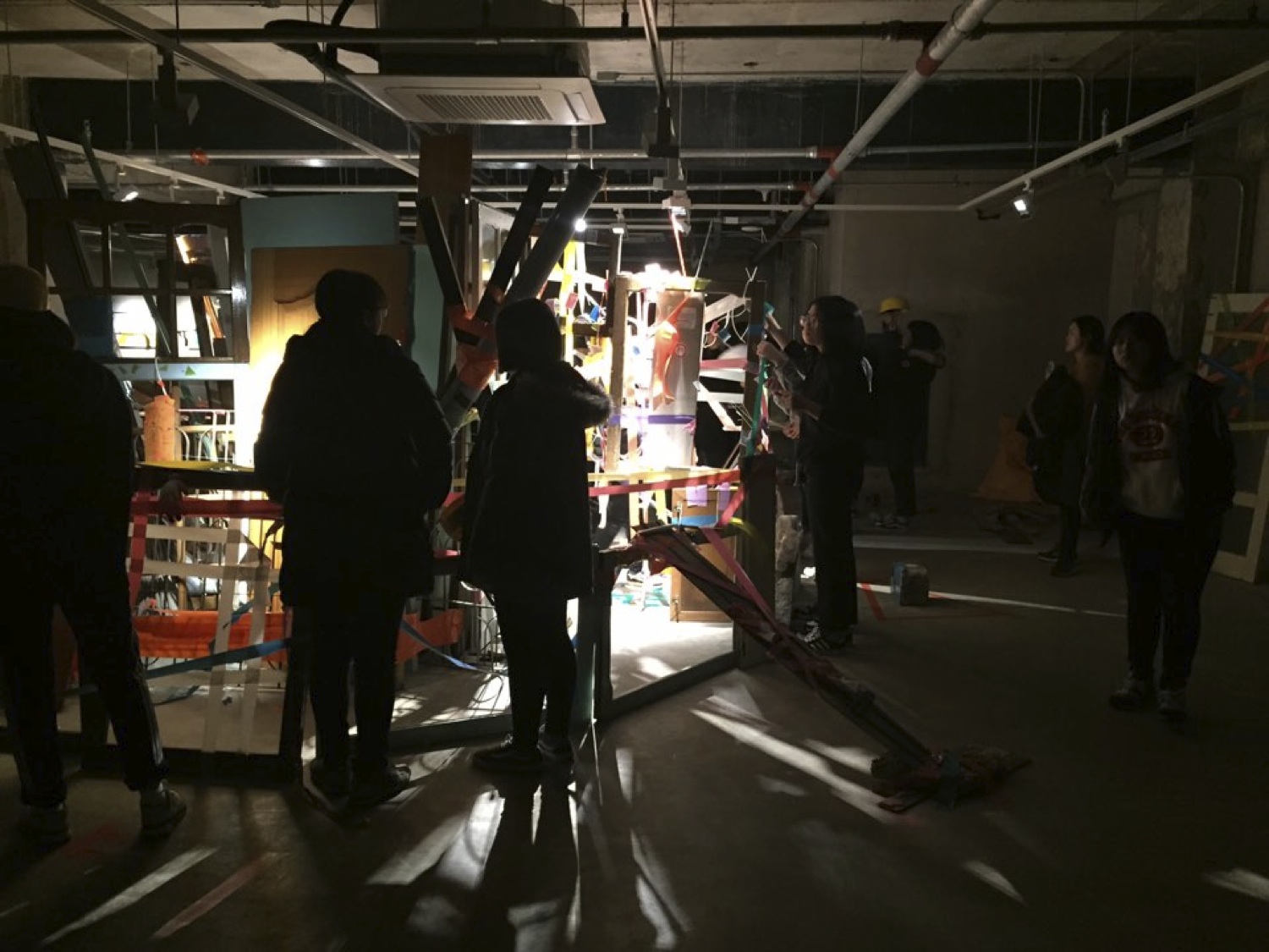 Heaven Baek, Apoptosis, 2015. Craft materials, deconstructed objects. Dimensions variable. Installation view at ARARIO MUSEUM TOPDONG BIKESHOP, Jeju, Courtesy of the artist