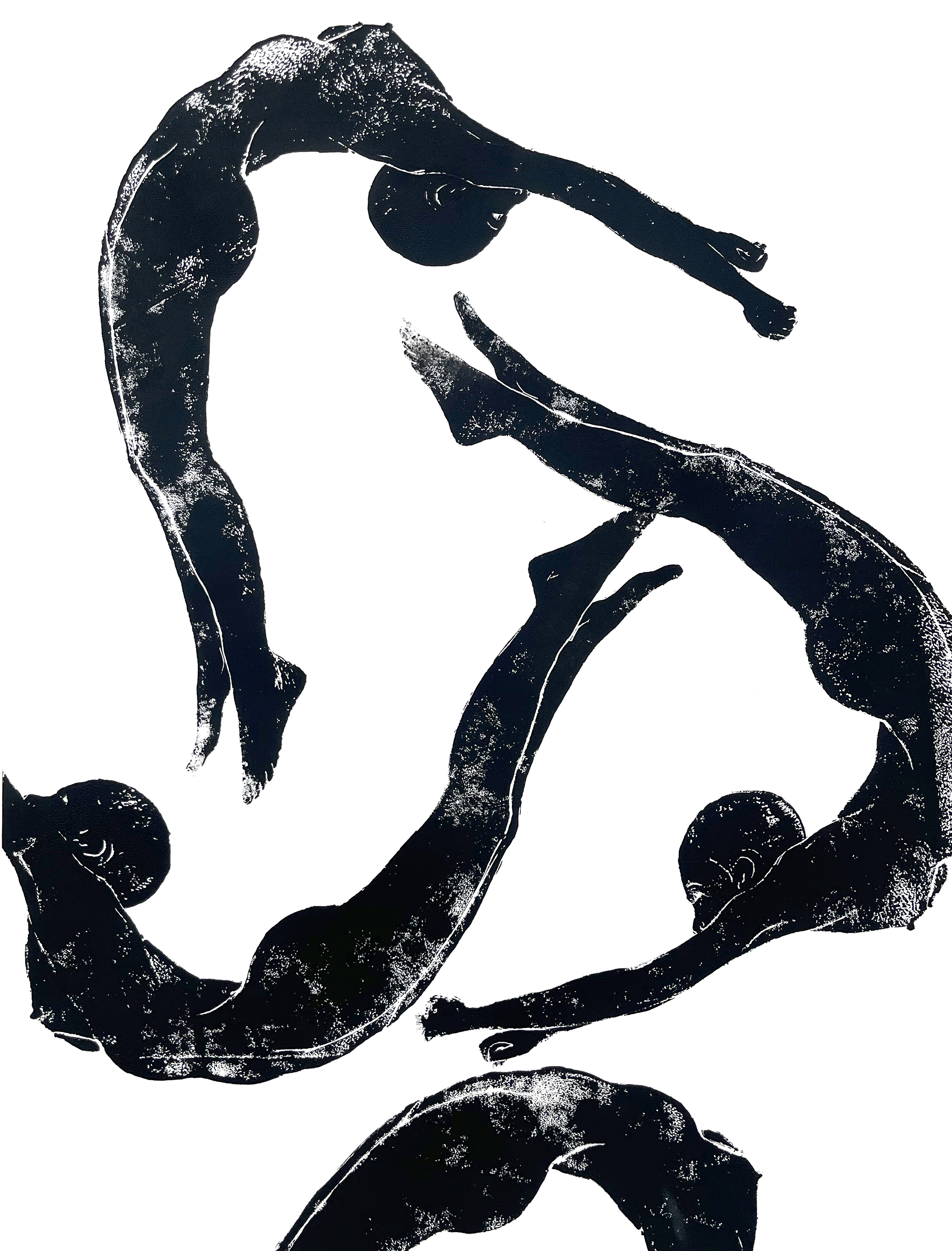 Float fem 1, ink on paper         20x30"       2022