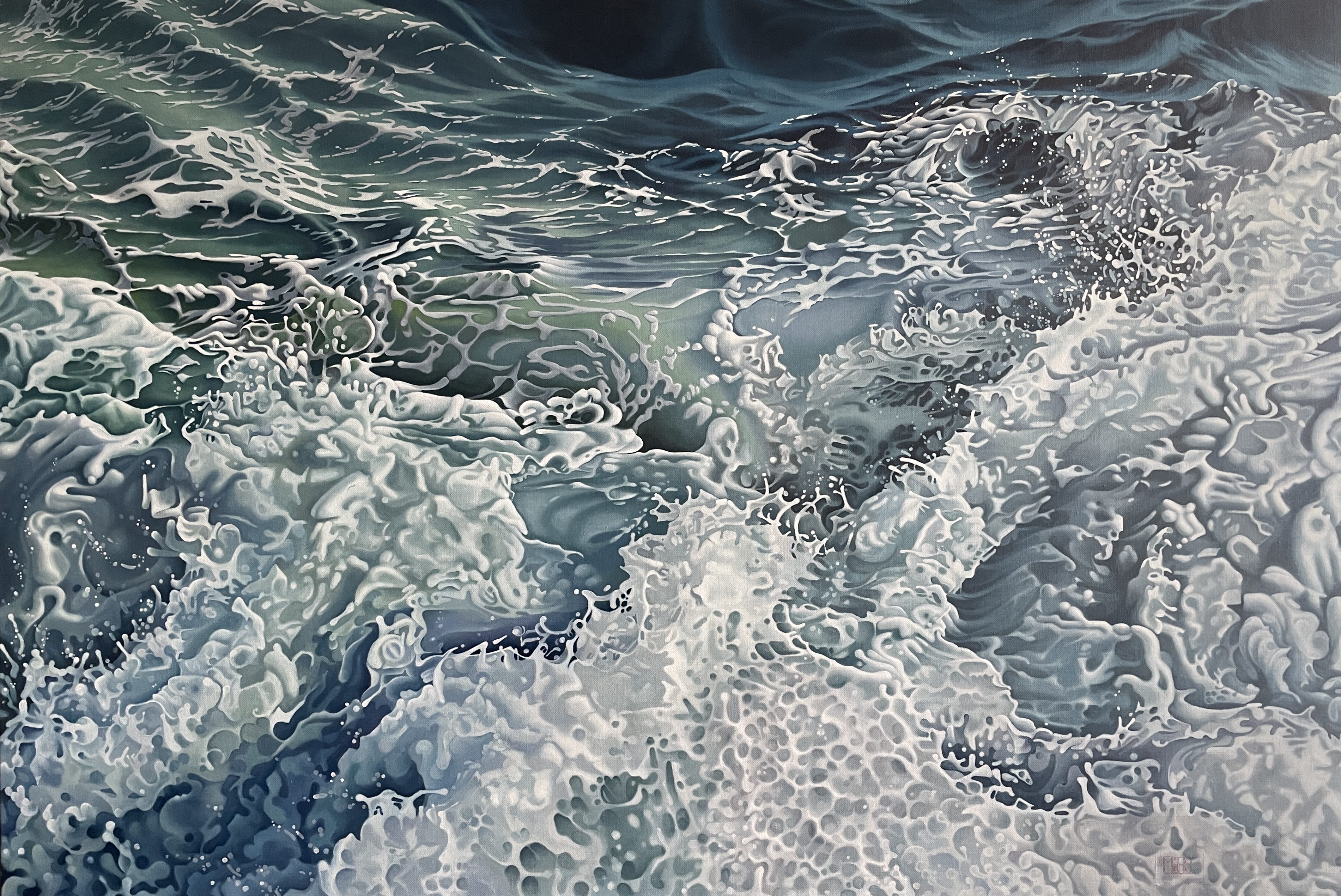 609–Jettegrytene Wasser Nr.280x120 cmÖl auf Leinwand2024︎ Bild kaufen