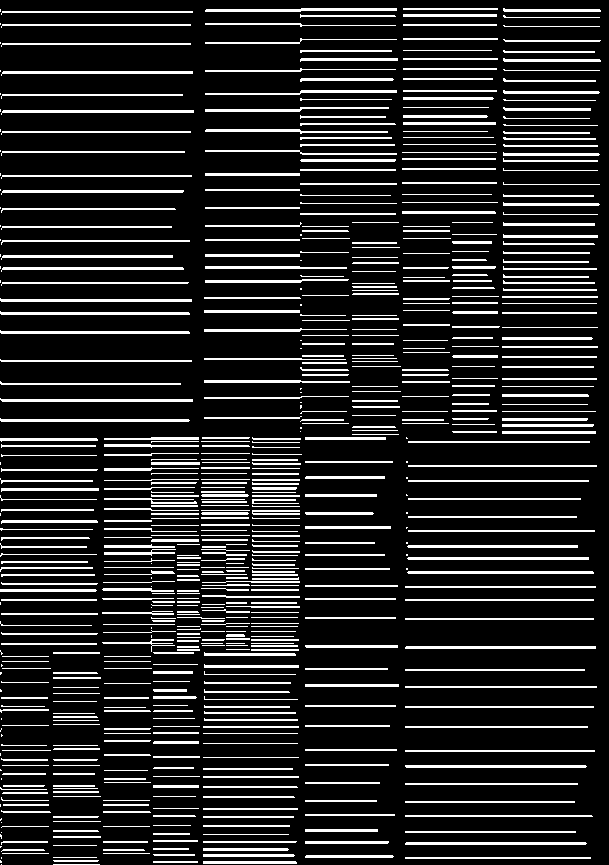 "Bar Codes / 41" Giclée fine art prints on Hahnemühle Watercolour paper / Variable dimensions / Edition of 6