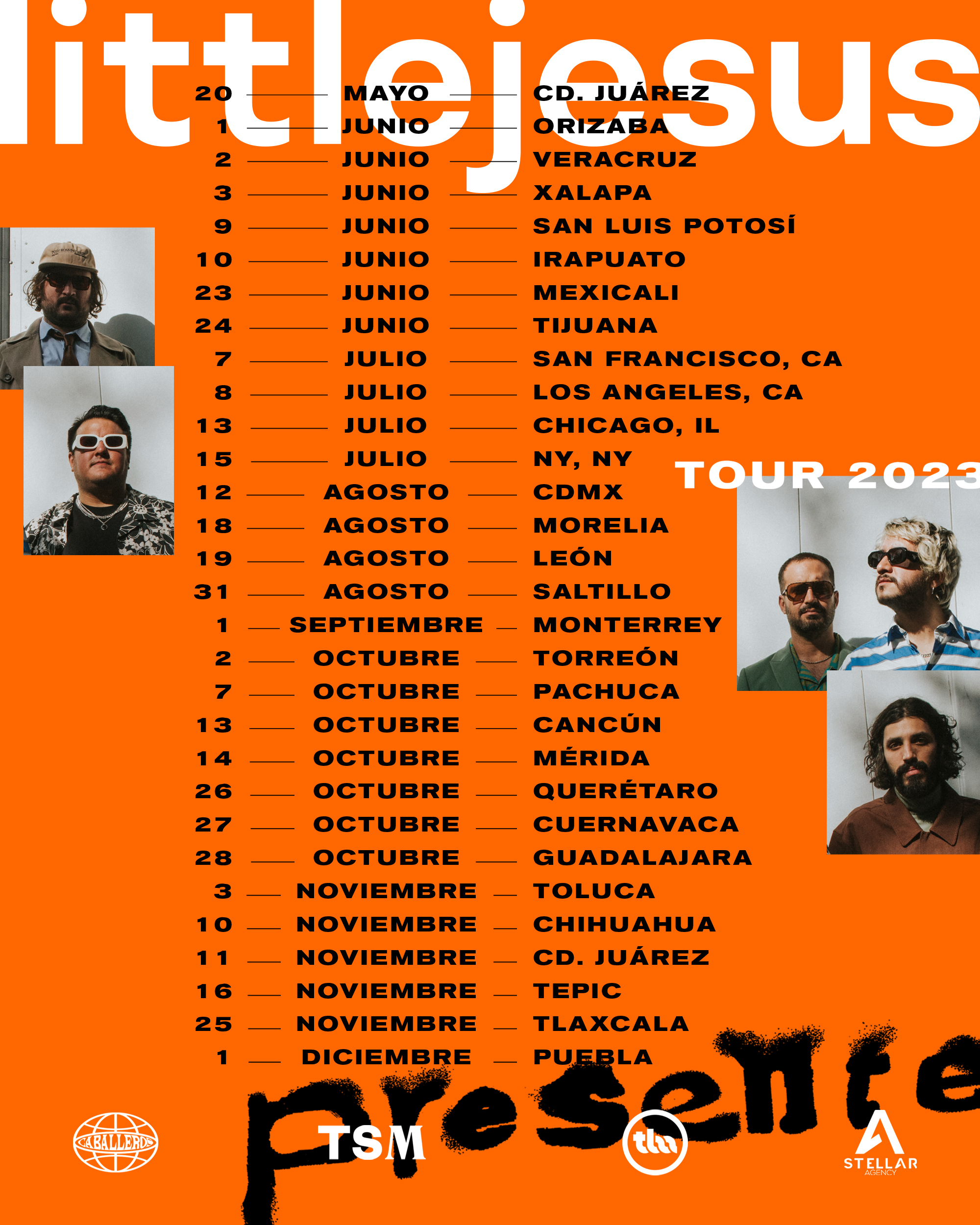 Poster for tour dates