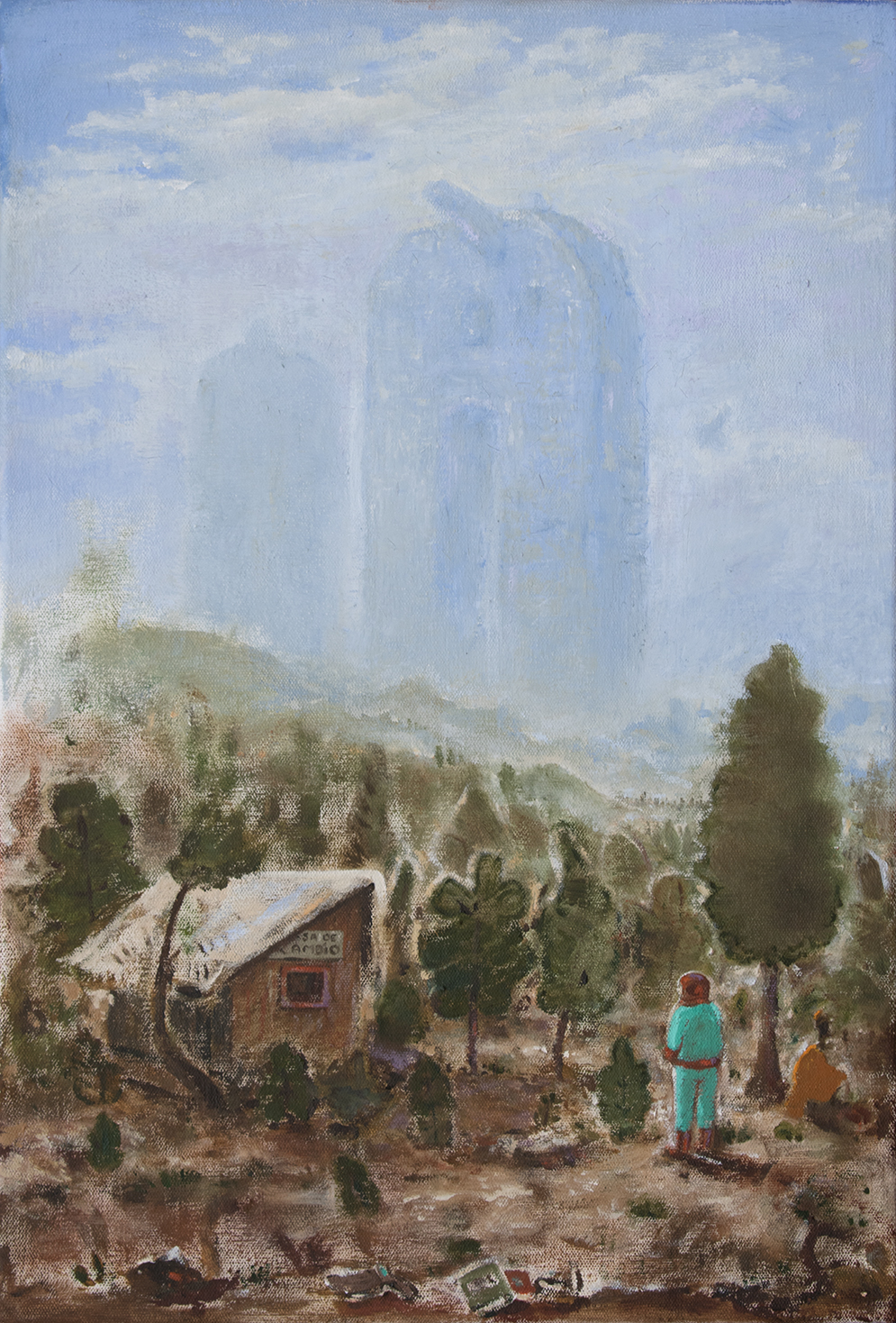 Binance (2021), oil on canvas, 44 cm x 30 cm