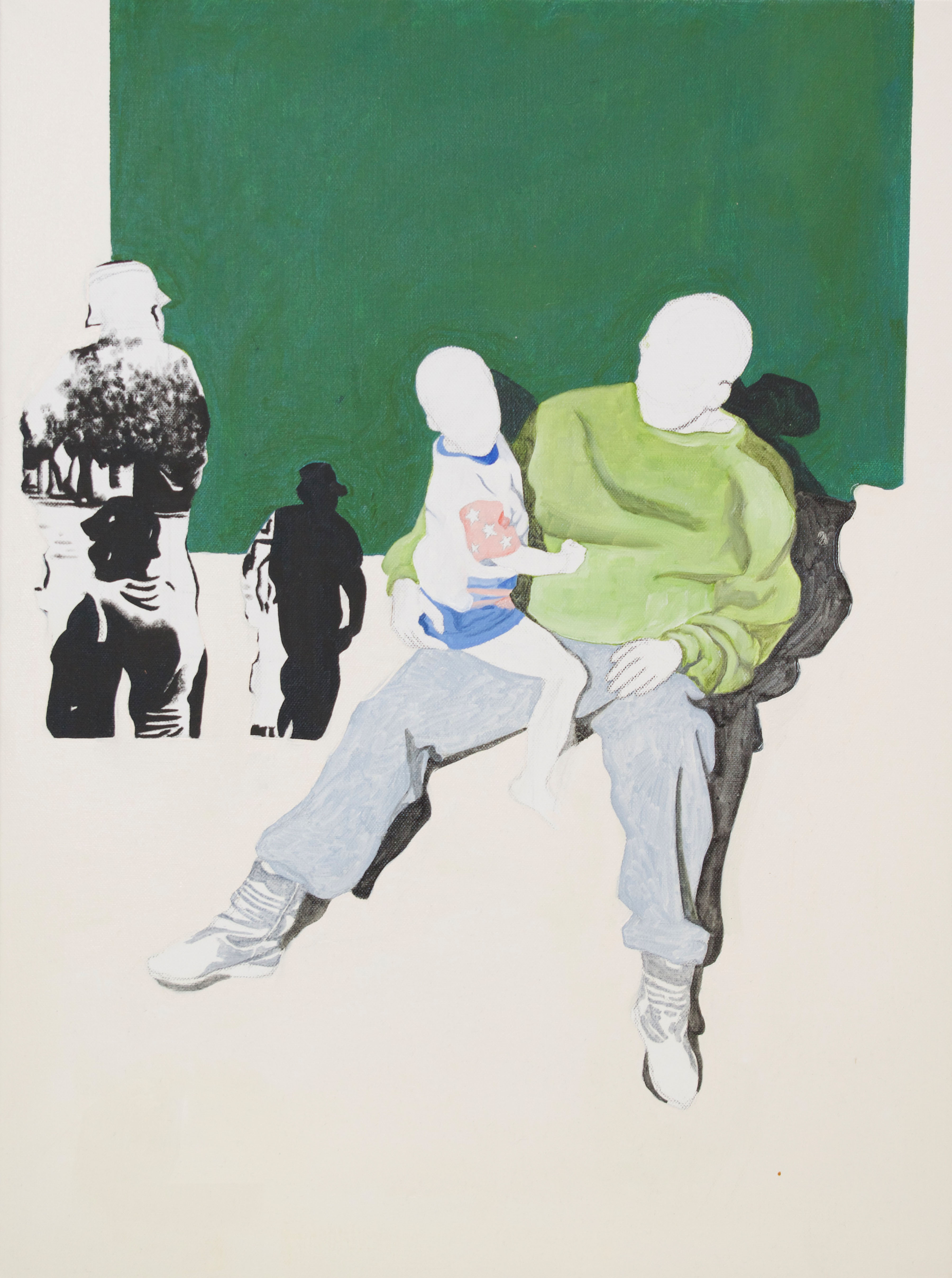 Matty Monethi, "Mojalefa No More", 2020, oil and pencil on canvas, 61.0 x 46.0 cm