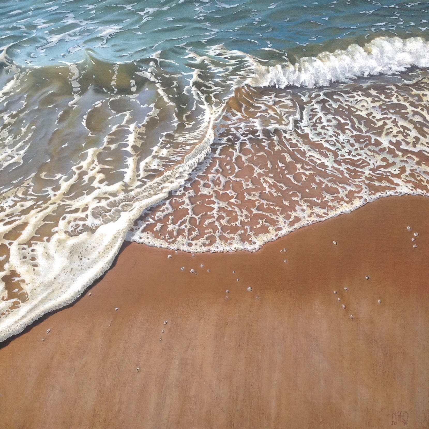 94–Wasser Nr. 350×50 cmÖl auf Leinwand2015sold