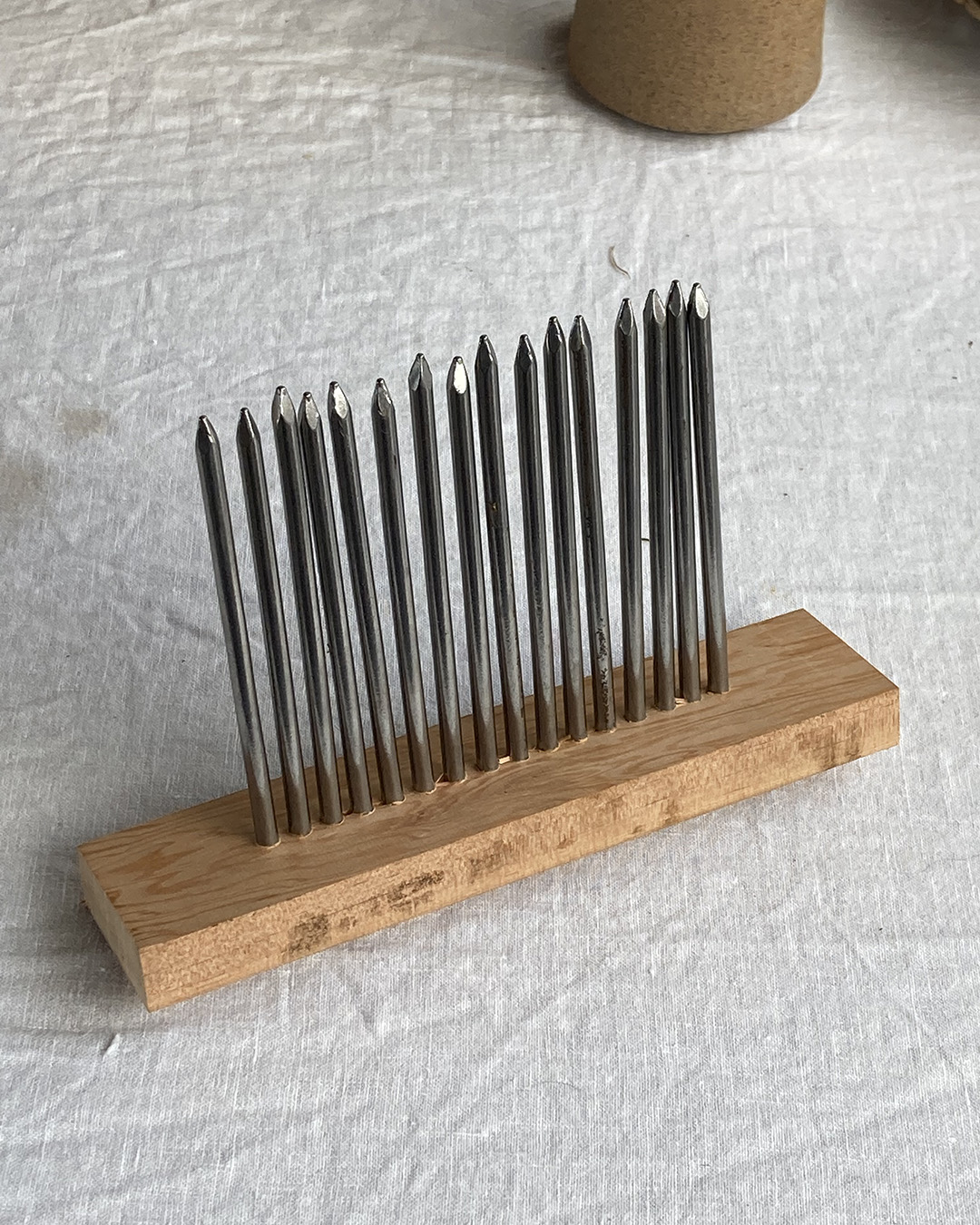 Homemade Rippling Comb, Nordic Pine and Stainless Steel