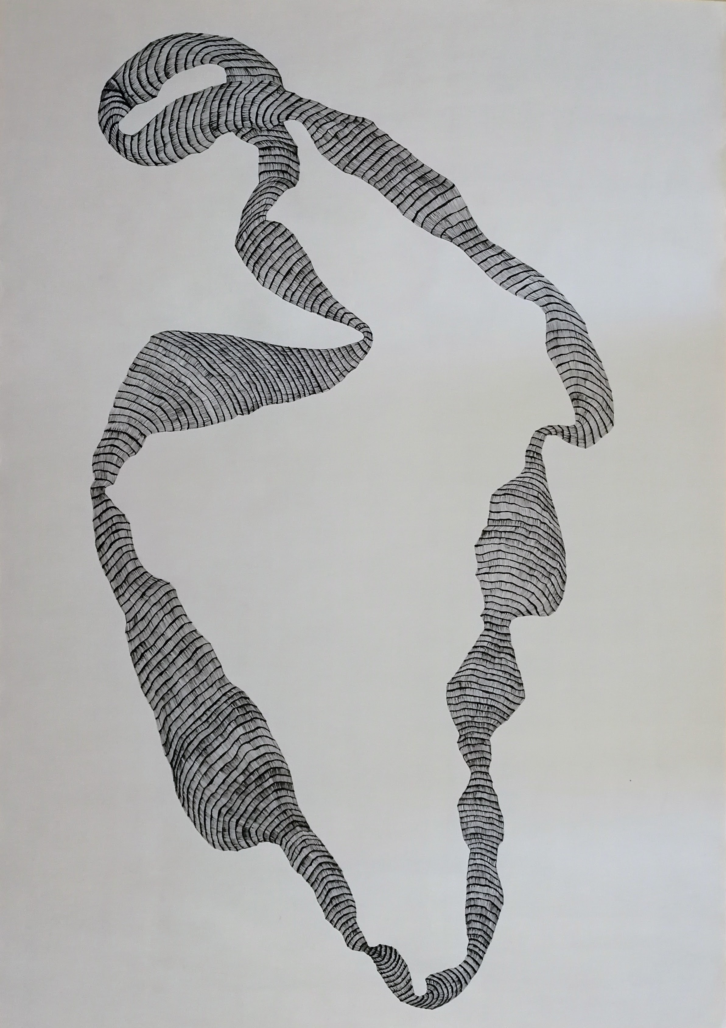 Muchas Quetas, 2023. Fineliner on paper. 105x75cm