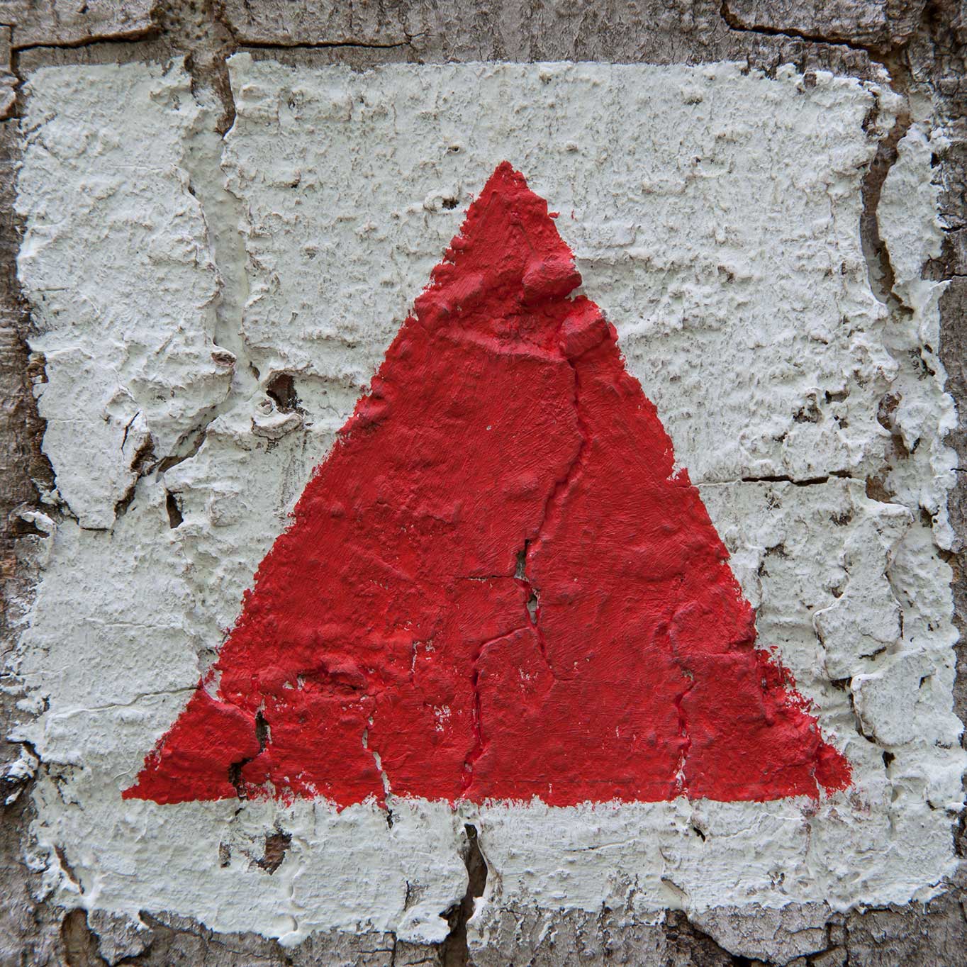 Sign 10/30 (Hiking sign, Rothaarsteig), 2014, carbon print, 40 × 40 cm