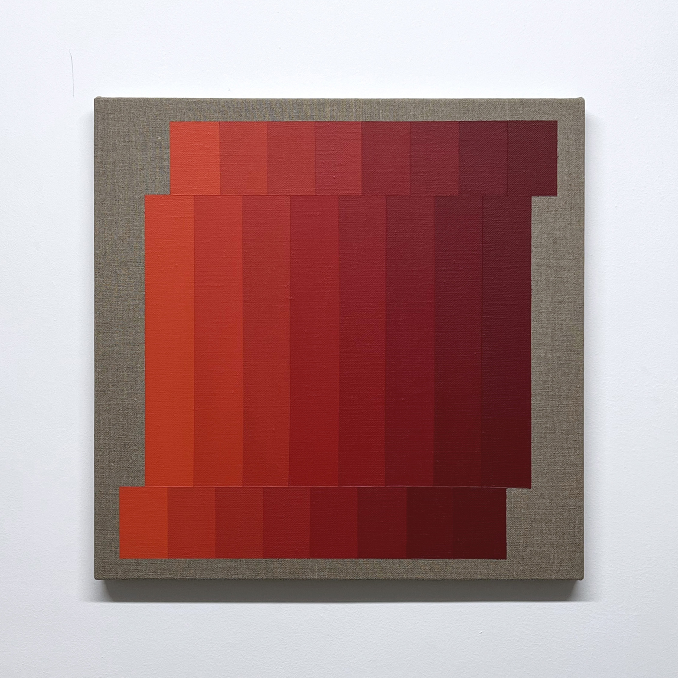 Machbands (chroma) XLII, 40cm x 40cm, acrylic on linen