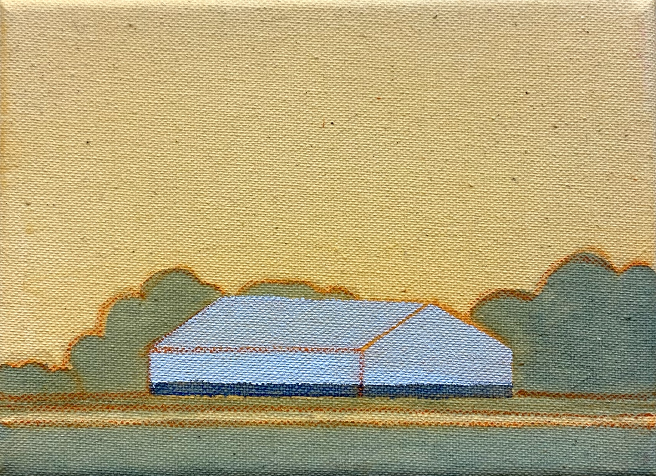 Dreamer #2, Acrylic and pencil on canvas, 13x18cm, 2024