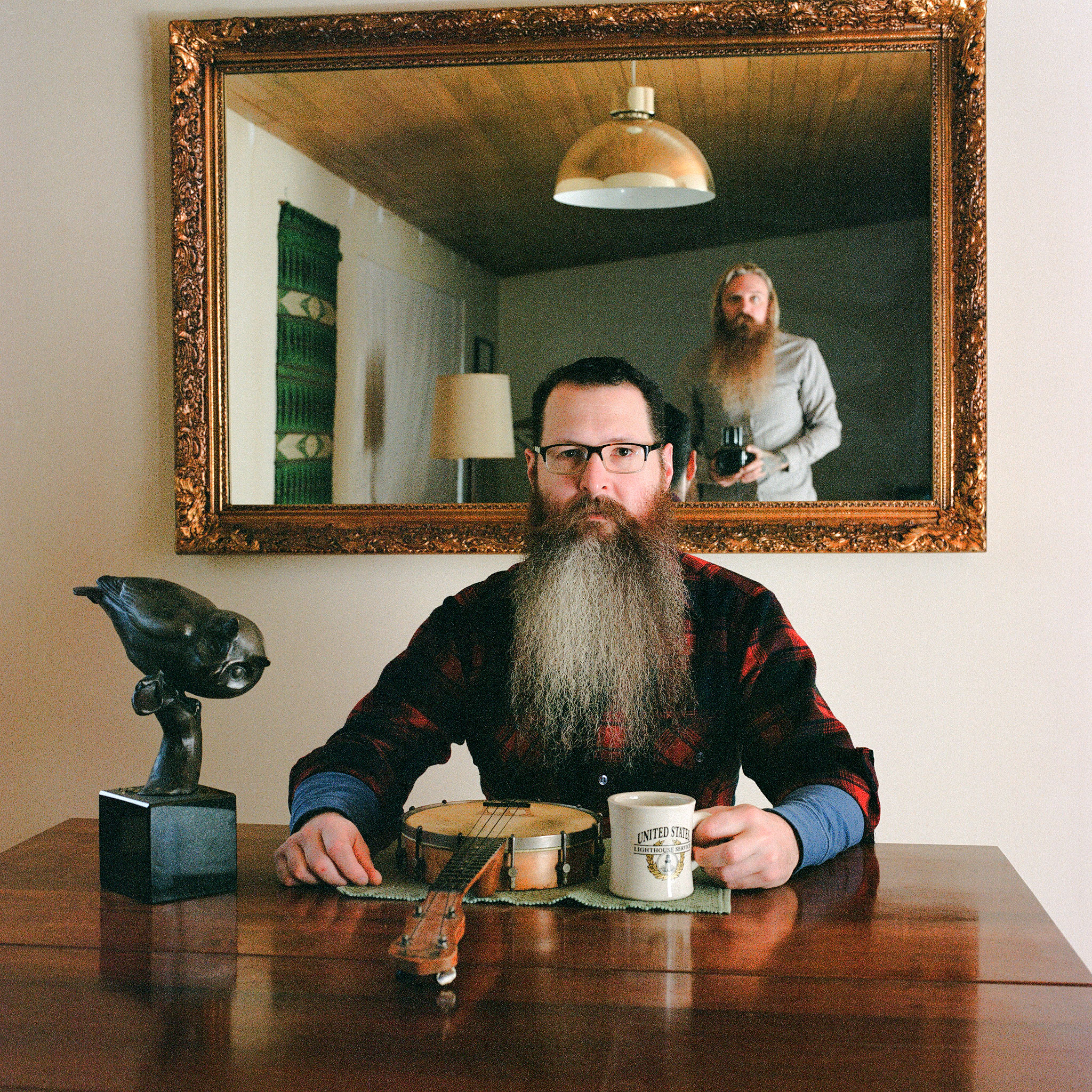 My friend Kevin Barrans at his house in Ballard, Washington, 2013. 