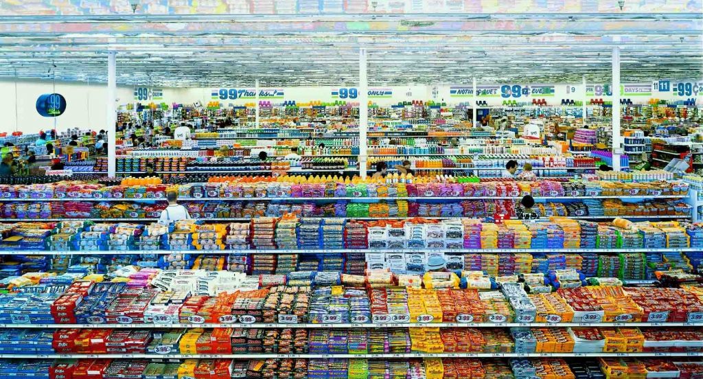 99-Cent-II-Diptychon (2001) Andreas Gursky