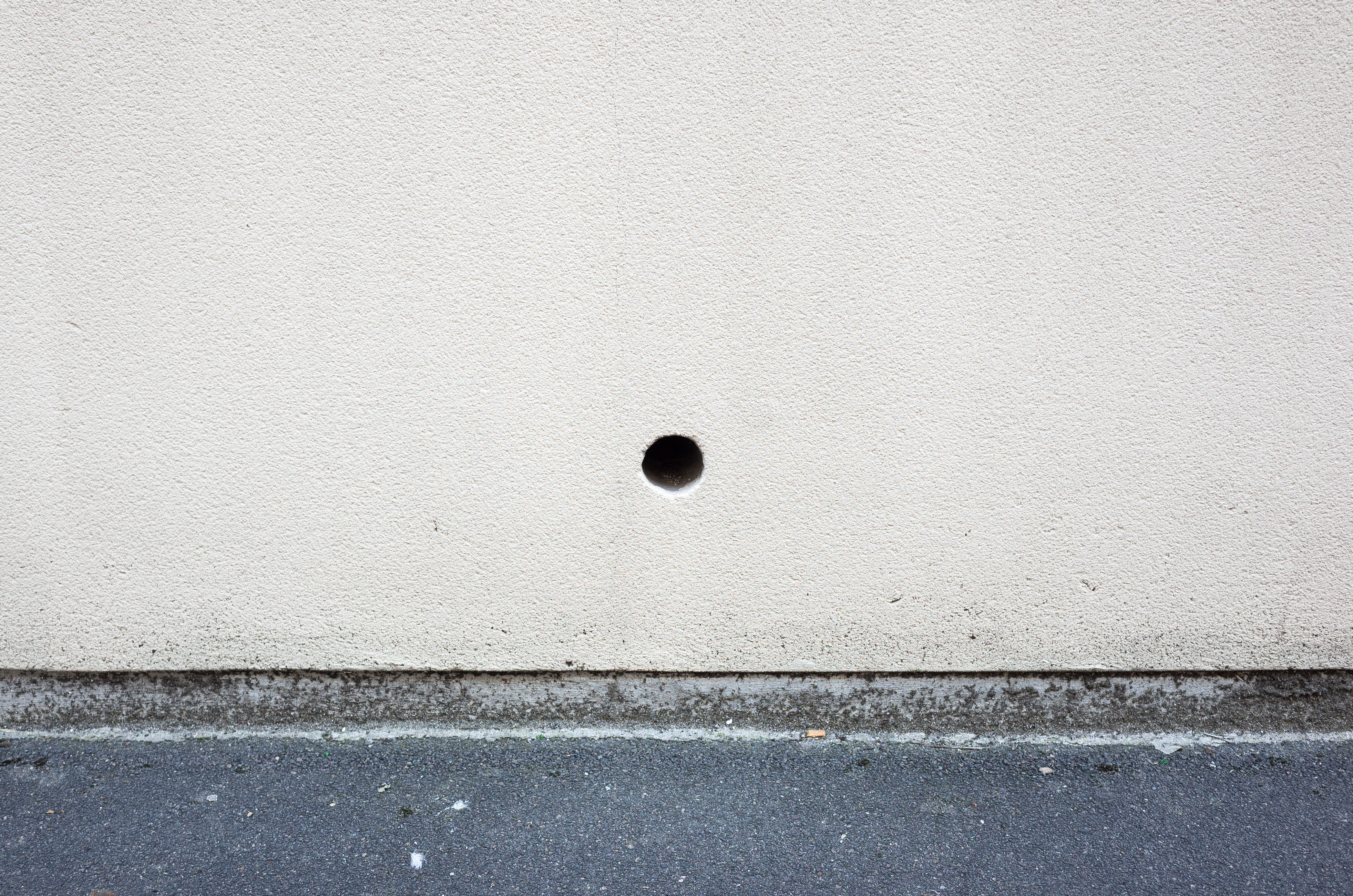 Ladybug with 18 holes / Coccinelle &agrave; 18 trous, black paint, holes, 85 x 6m, Poush, 2023