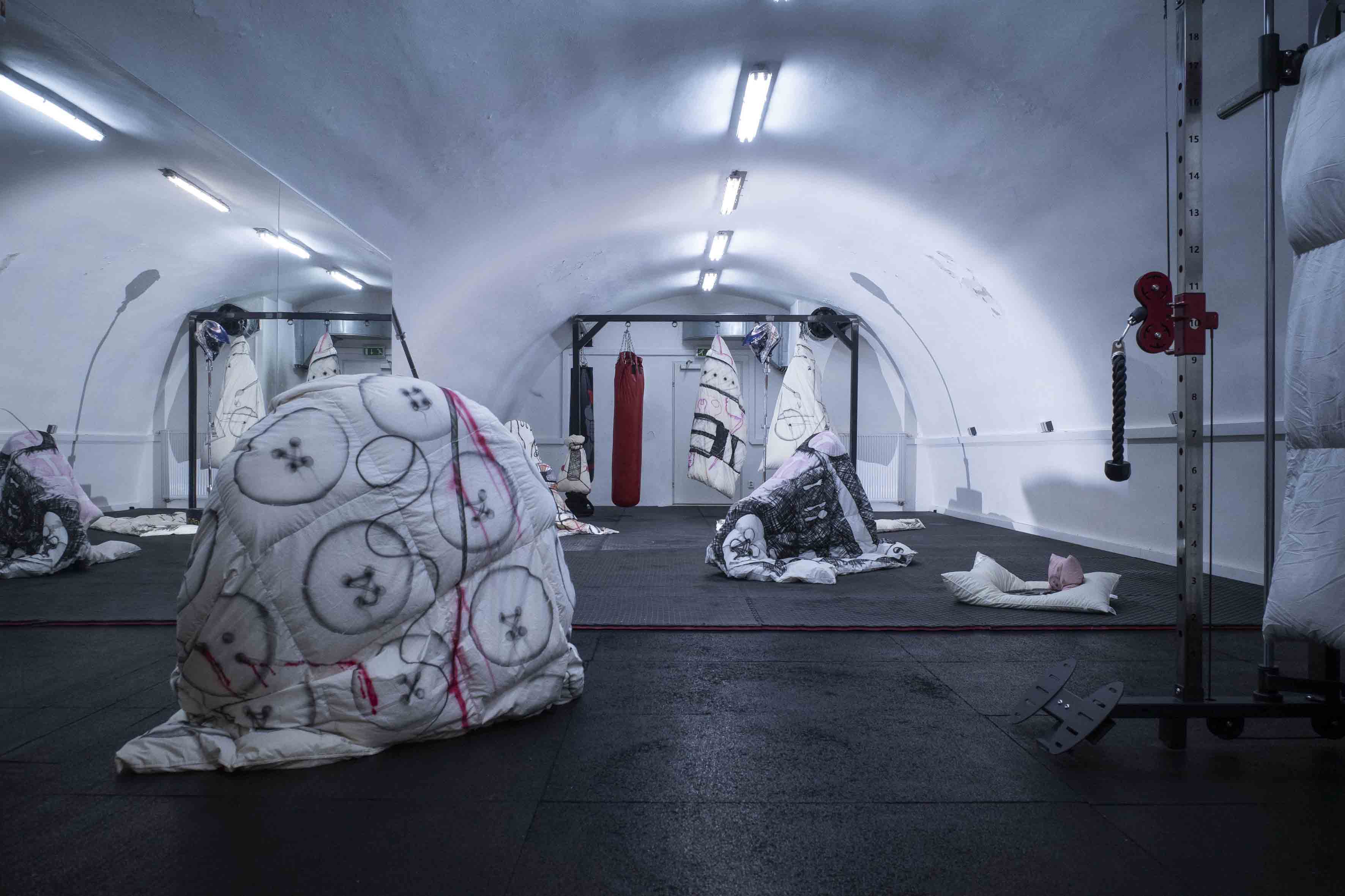 PILLOWTALK by TRIN ALT at LA GALLERIA 7 curated by EMA ČABOVÁ and MELANIE MORK [from 20241123 to 20231123] [Photo: Ondřej Zavřel] 