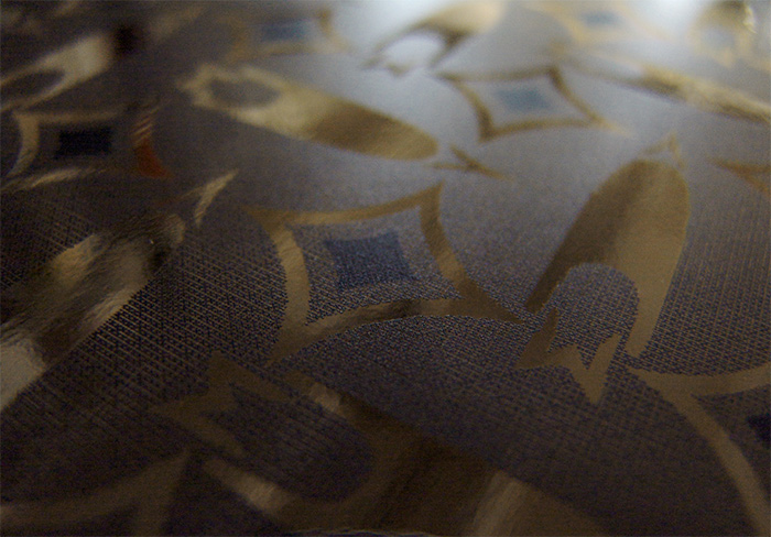 Creation of a monogram wallpaper inspired by the original handmade drawings behind the historic French haute couture brand Vionnet. The metallized gold wallpaper was developed to celebrate the opening of the brand&rsquo;s flagship store in Paris. Project designed with Change design