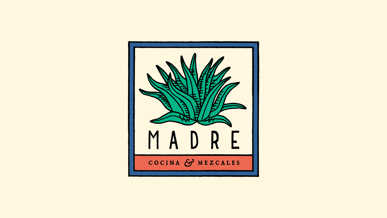 Madre Cocina (Rebrand; agave drawing by Joey Pasko)