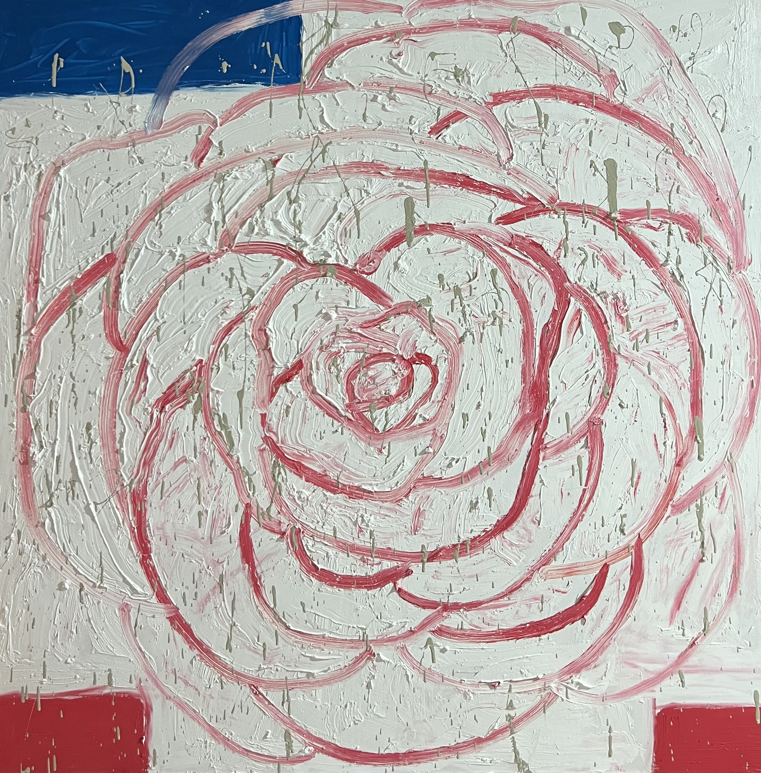 Tricolour, 2022, Oil on canvas. 48"x48" in