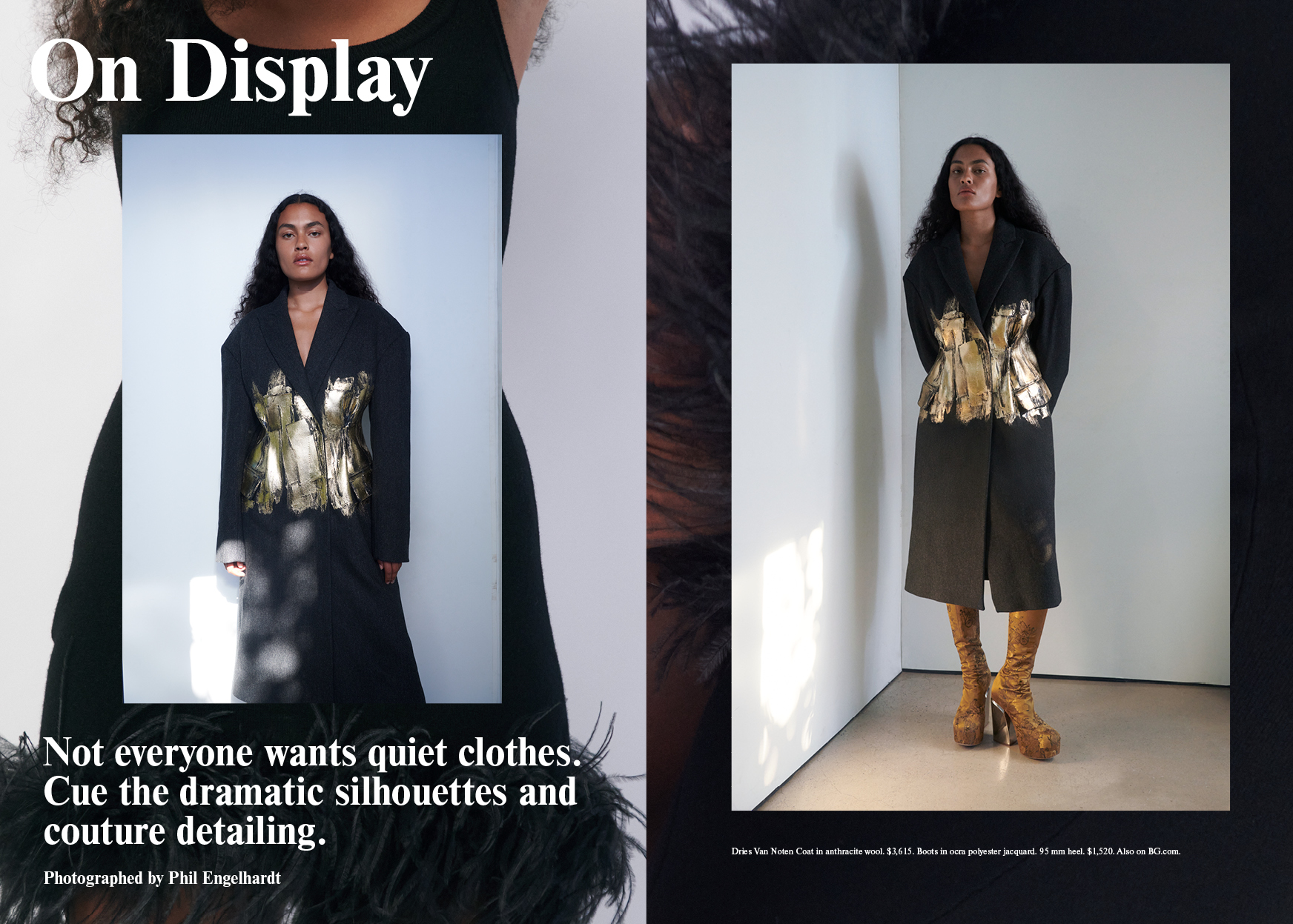 On Display Fall Winter 2023 Chapter 1 photographed by Phil Englehardt styled by Sasha Kelly