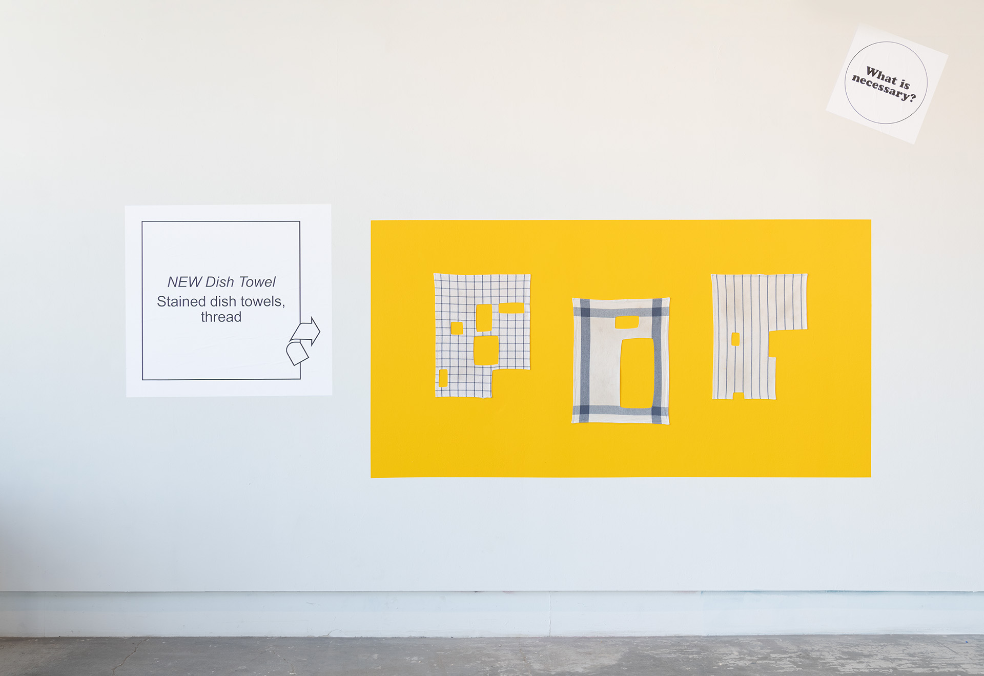 NEW Dish Towels — exhibition view