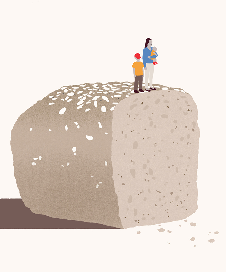 The New York Times family Illustration María Hergueta