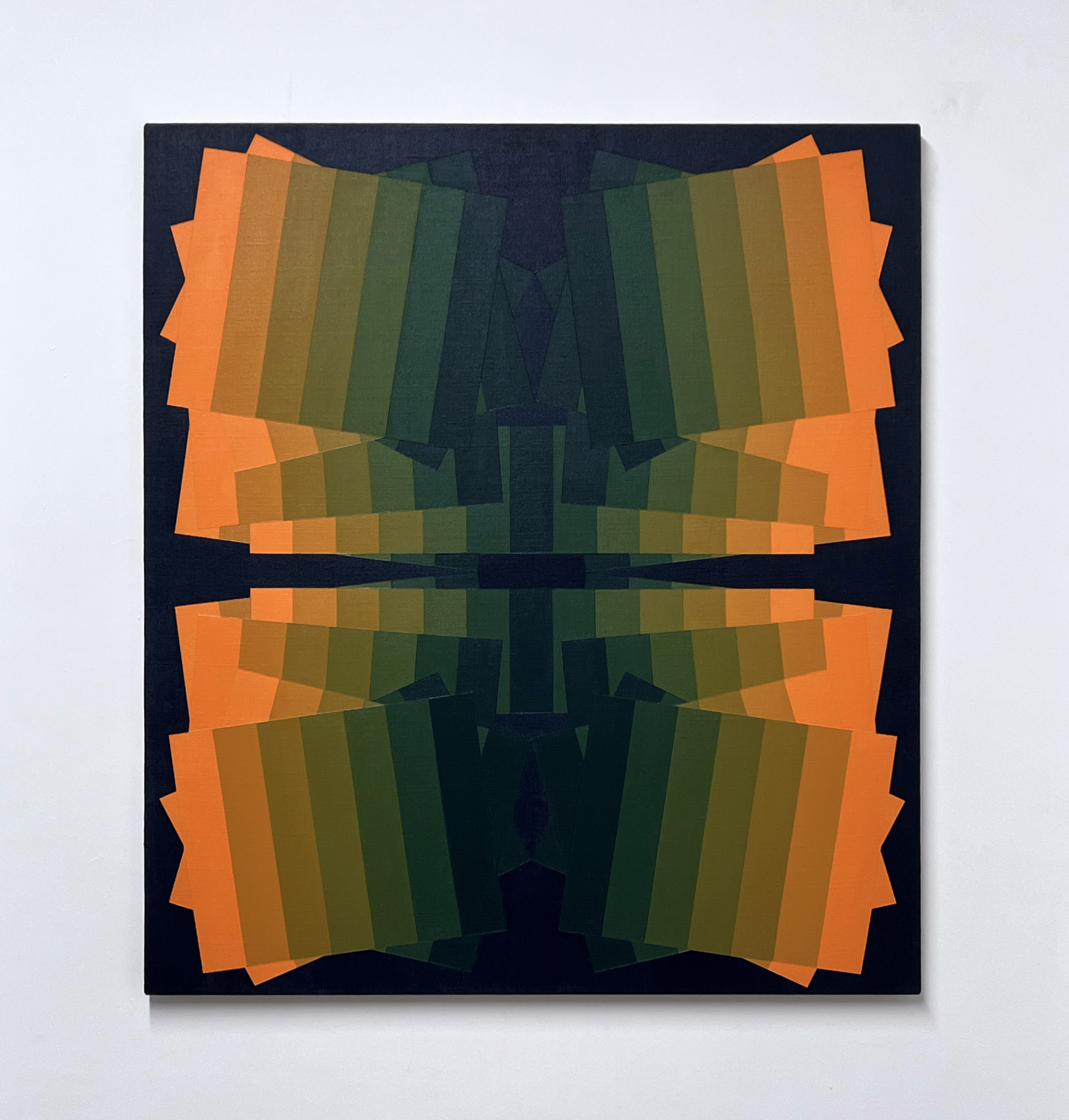 Machbands (chroma) LXXX, 81cm x 71cm, acrylic on linen