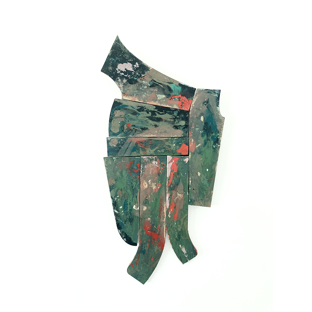 SPRING RYTHM NUMBER 5 (2023) Acrylic paint on timber board. 35 x 68cm