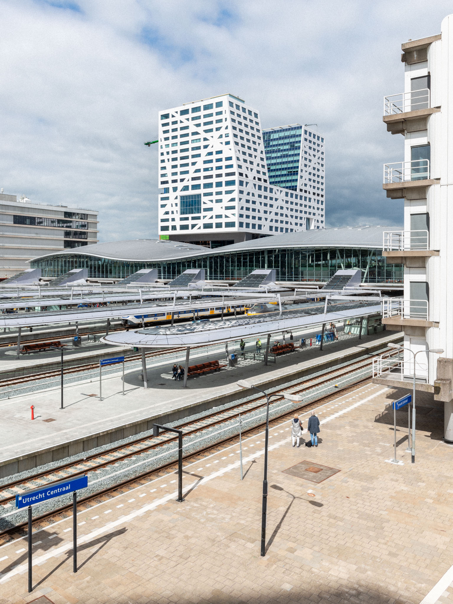 Utrecht Central Station (Benthem Crouwel Architecten and Movares) and City Hall Utrecht (Kraaijvanger Architects)