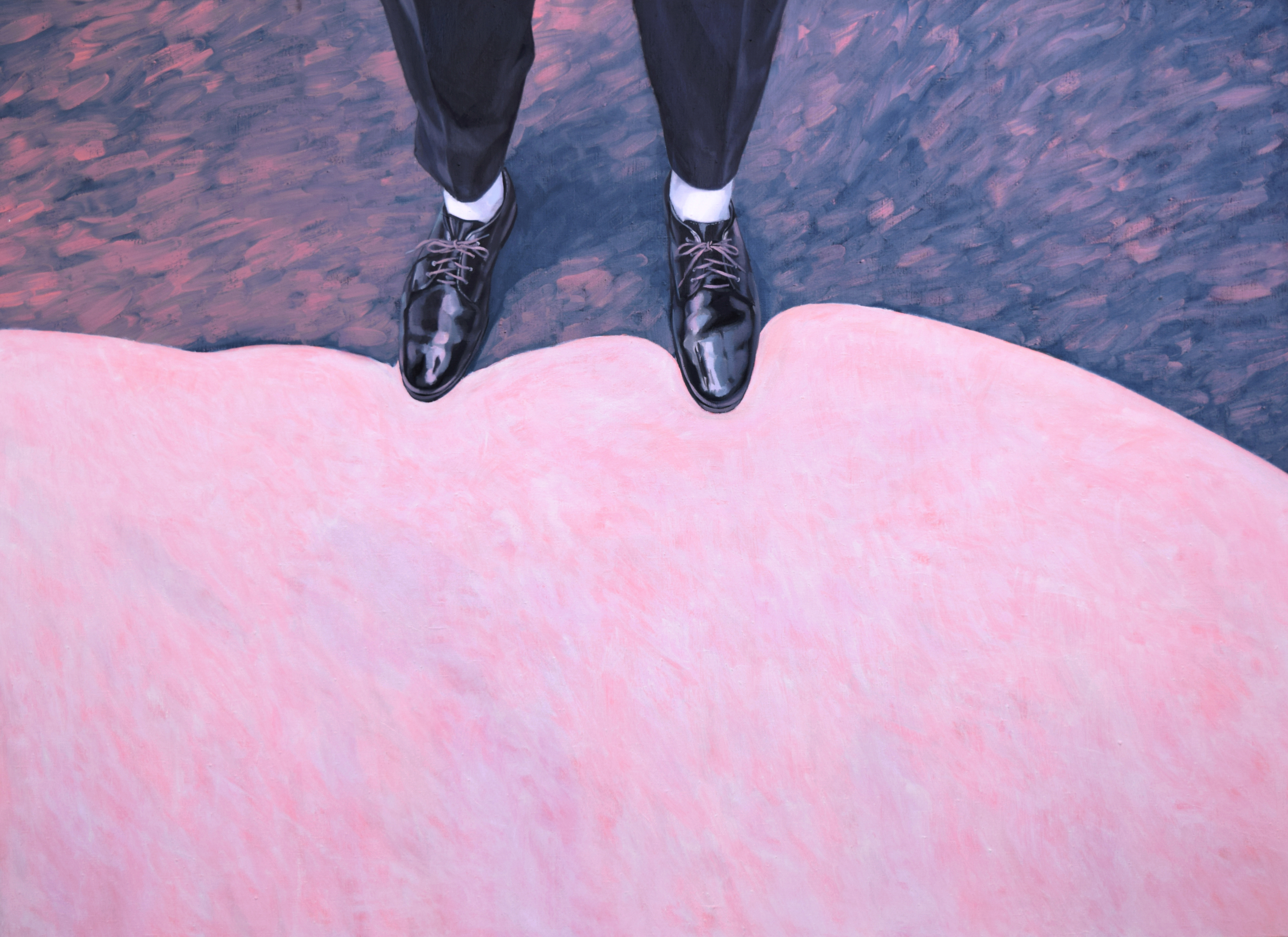 "Shoes" / "Kingad"120 x 165 cm, oil on canvas, 2015