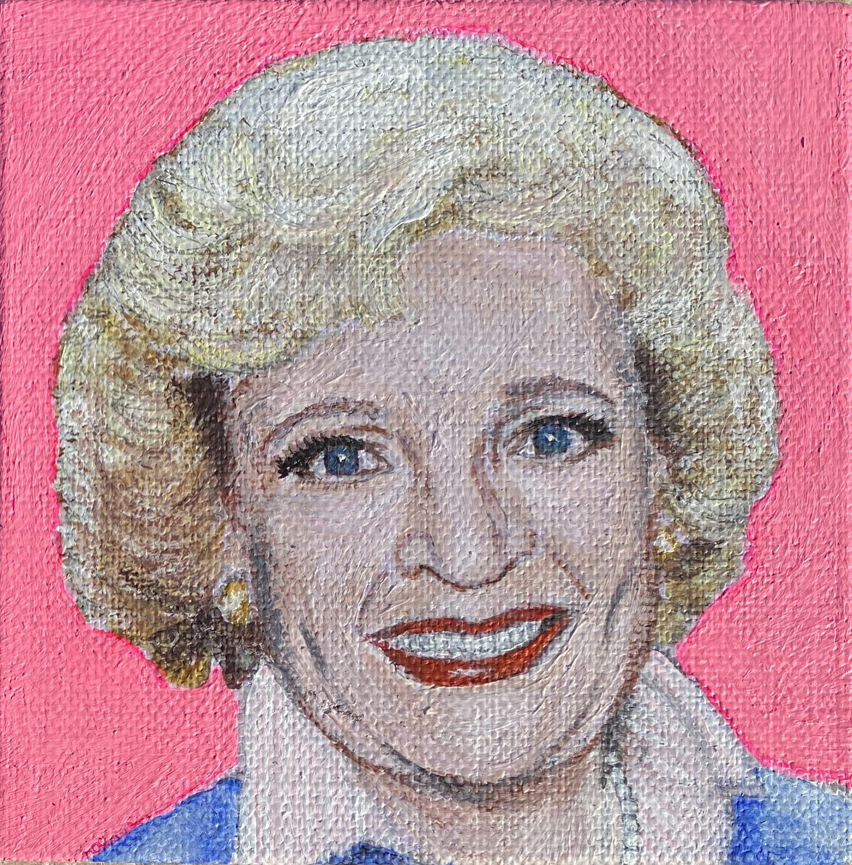 "ROSE"10 x 10 cmAcrylic on canvas£125 (UNFRAMED) ︎