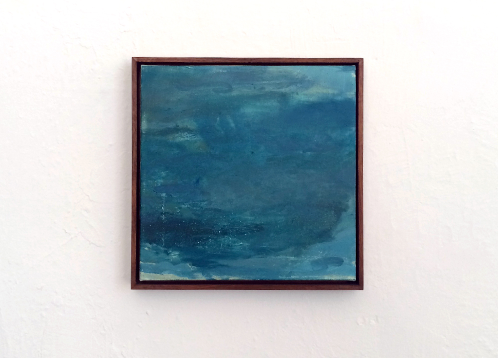 Blue One, 12 x 12," 2016