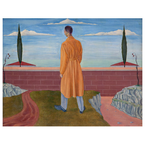 IL POMERIGGIO D'AUTUNNO 1925, olio su tavola, cm 46 x 54