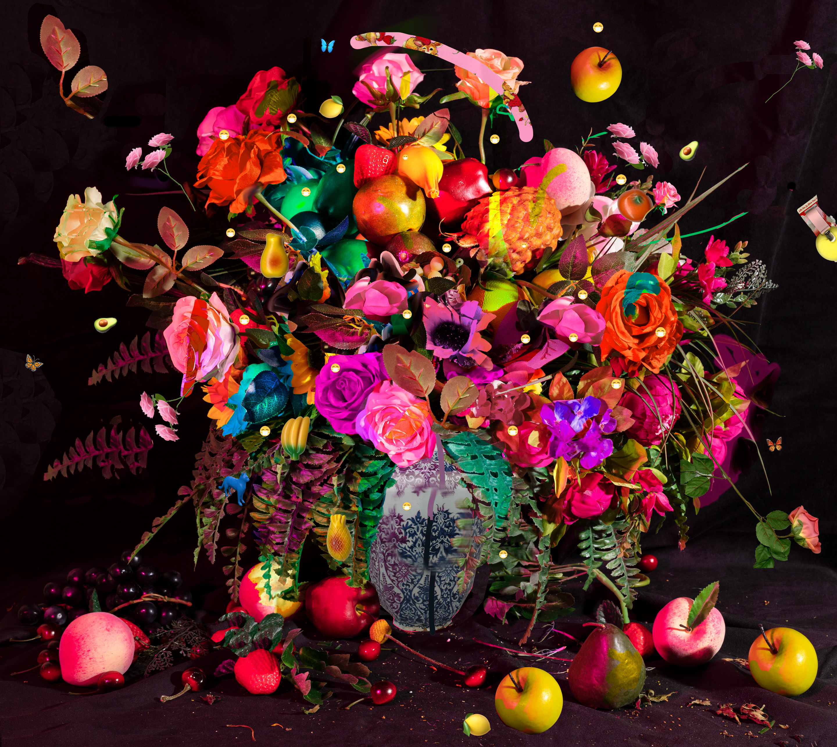 More elegantly muscular than delicate, 2021, archival pigment print, 36”x40” and 15”x17” 