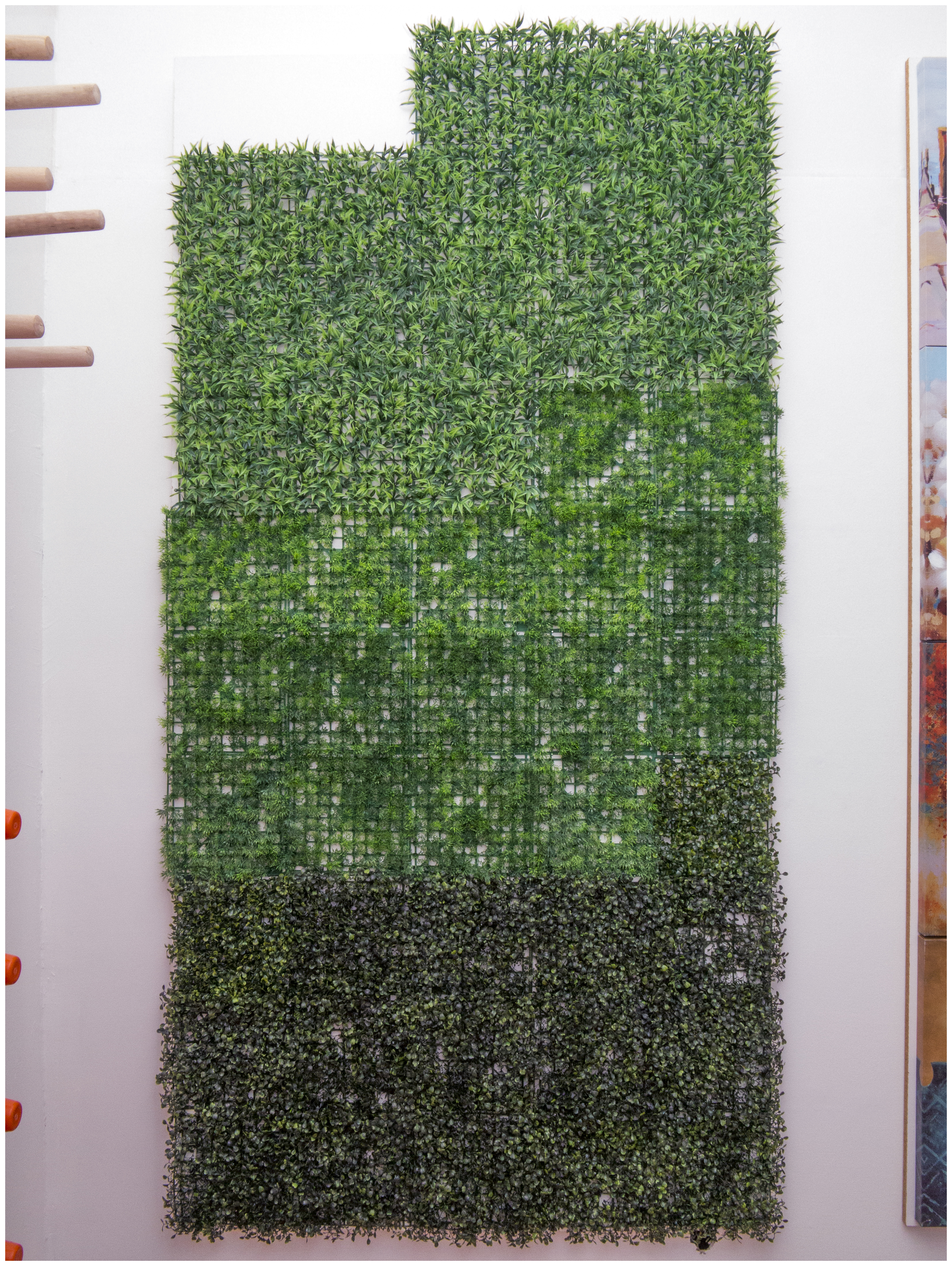 Artificial Grass Mat, 2018One case of grass mats, melamine, aluminum tacks49 x 97 x 2.75 in.124.46 x 246.38 x 6.99 cm