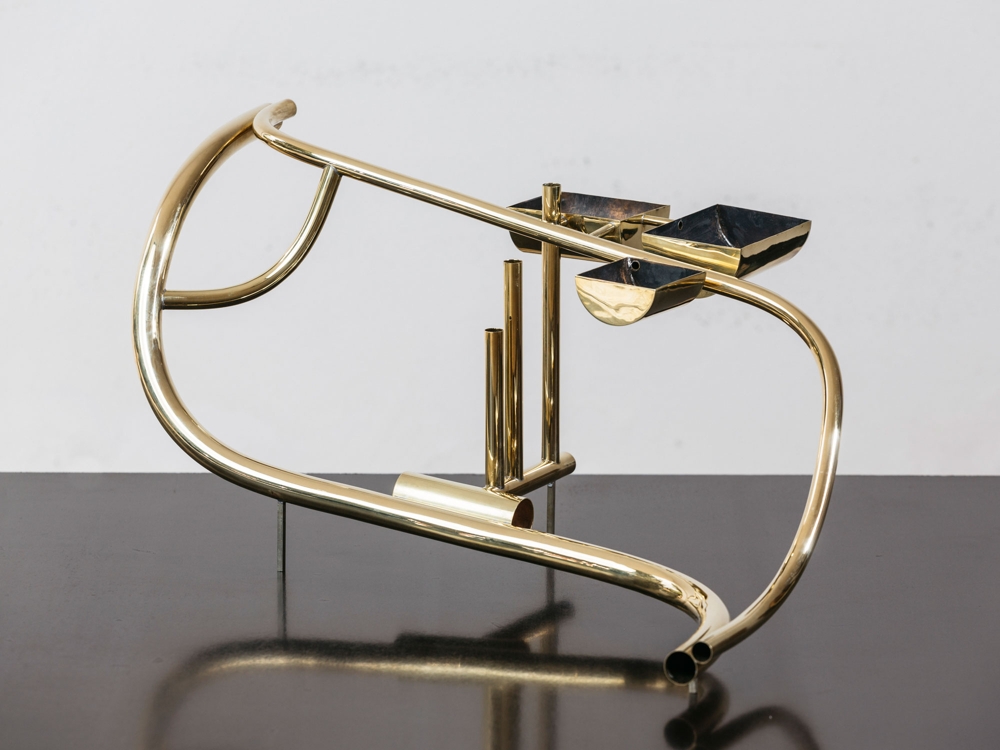 Circulación (Subida #1), 2018 [detail]Brass, nickel silver, tin, and silver25 x 50 x 40 cm.Photo: Sergio Albert Avilés