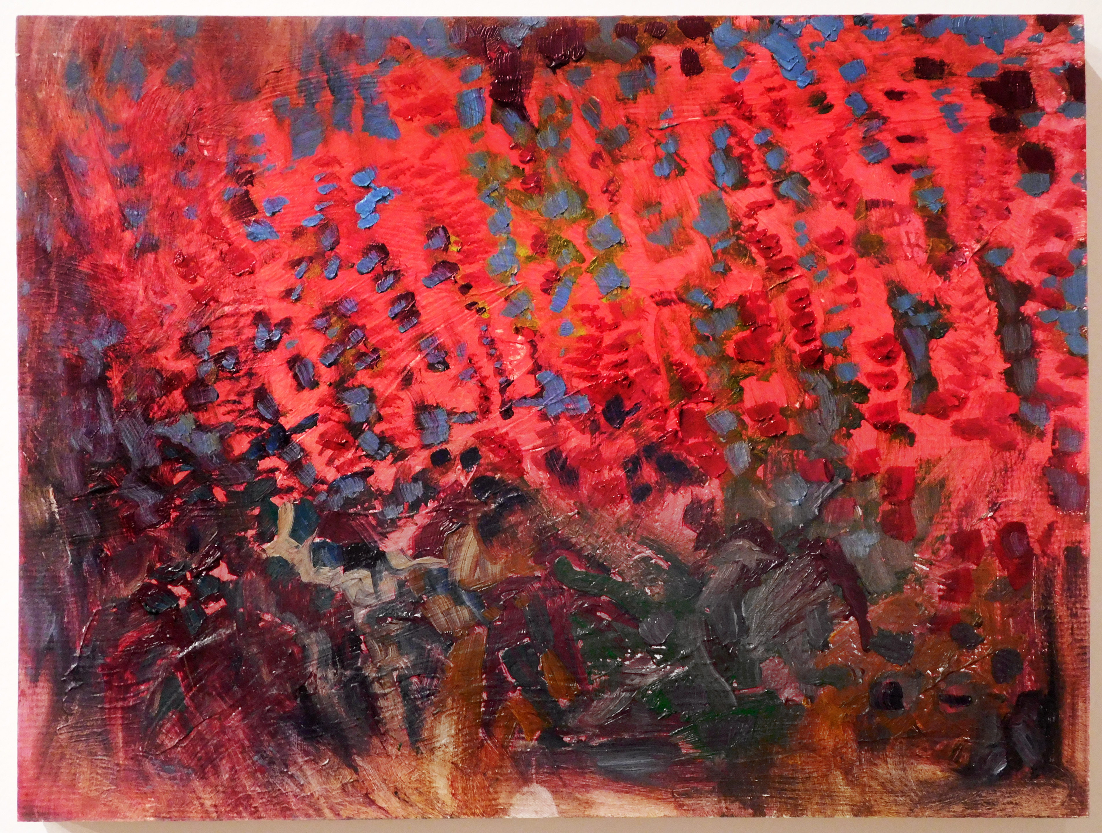 strange plant, late summer | 9 x 12 inches | oil on panel