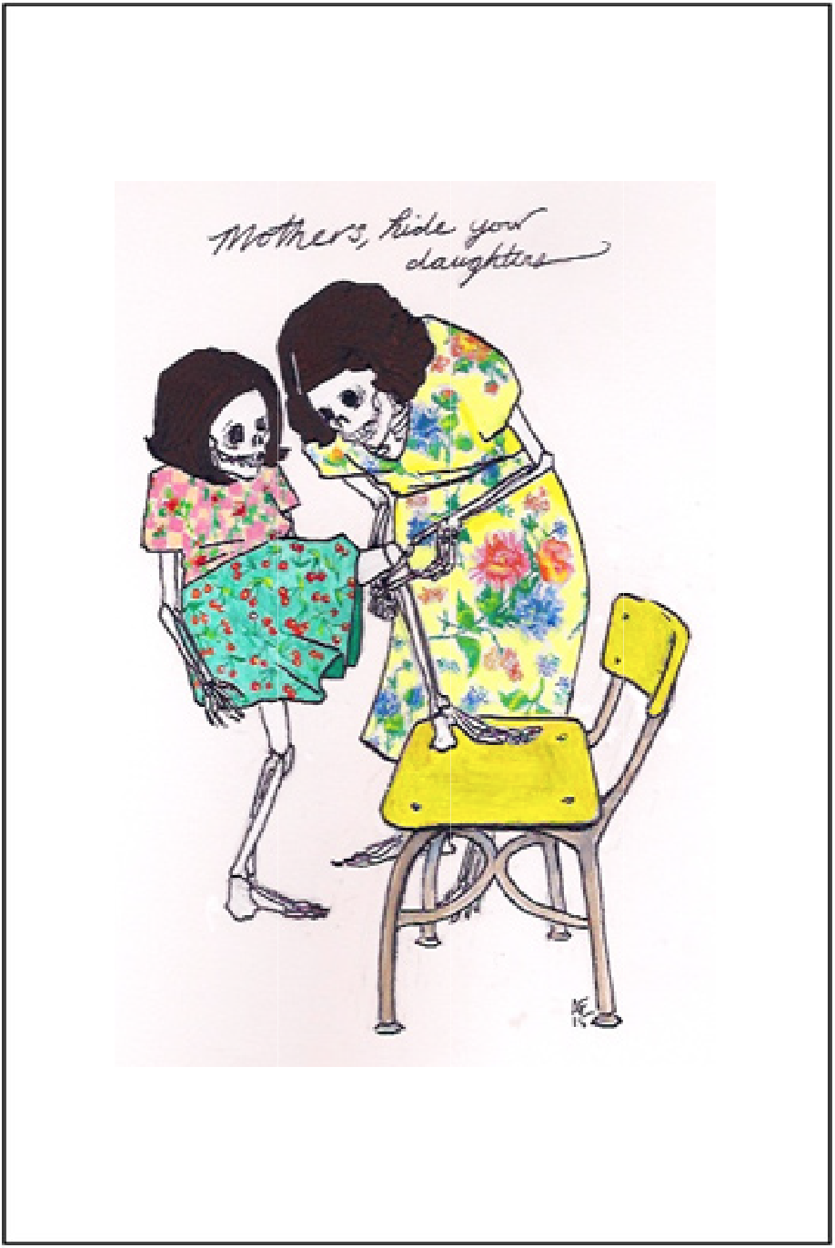 Front of Allegra's card.